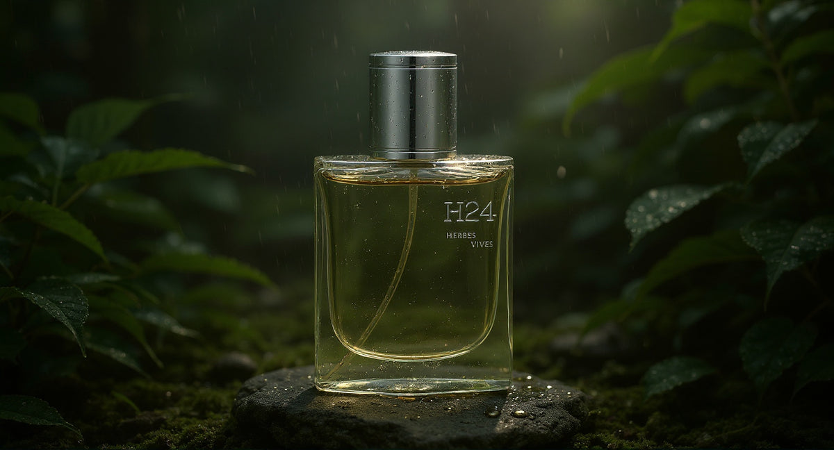 Yeşilin ve Yağmurun Modern İmzası: Hermès H24 Herbes Vives EDP 🌿