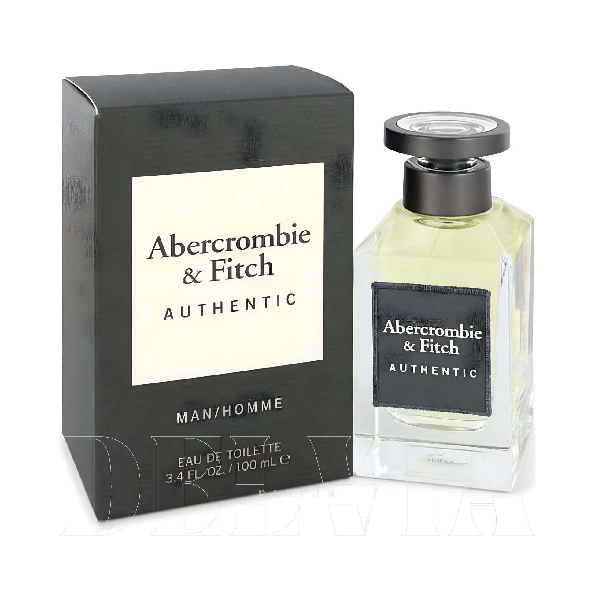 Abercrombie Fitch Authentic 8 ml dekant parfüm — kutu ve şişe görseli