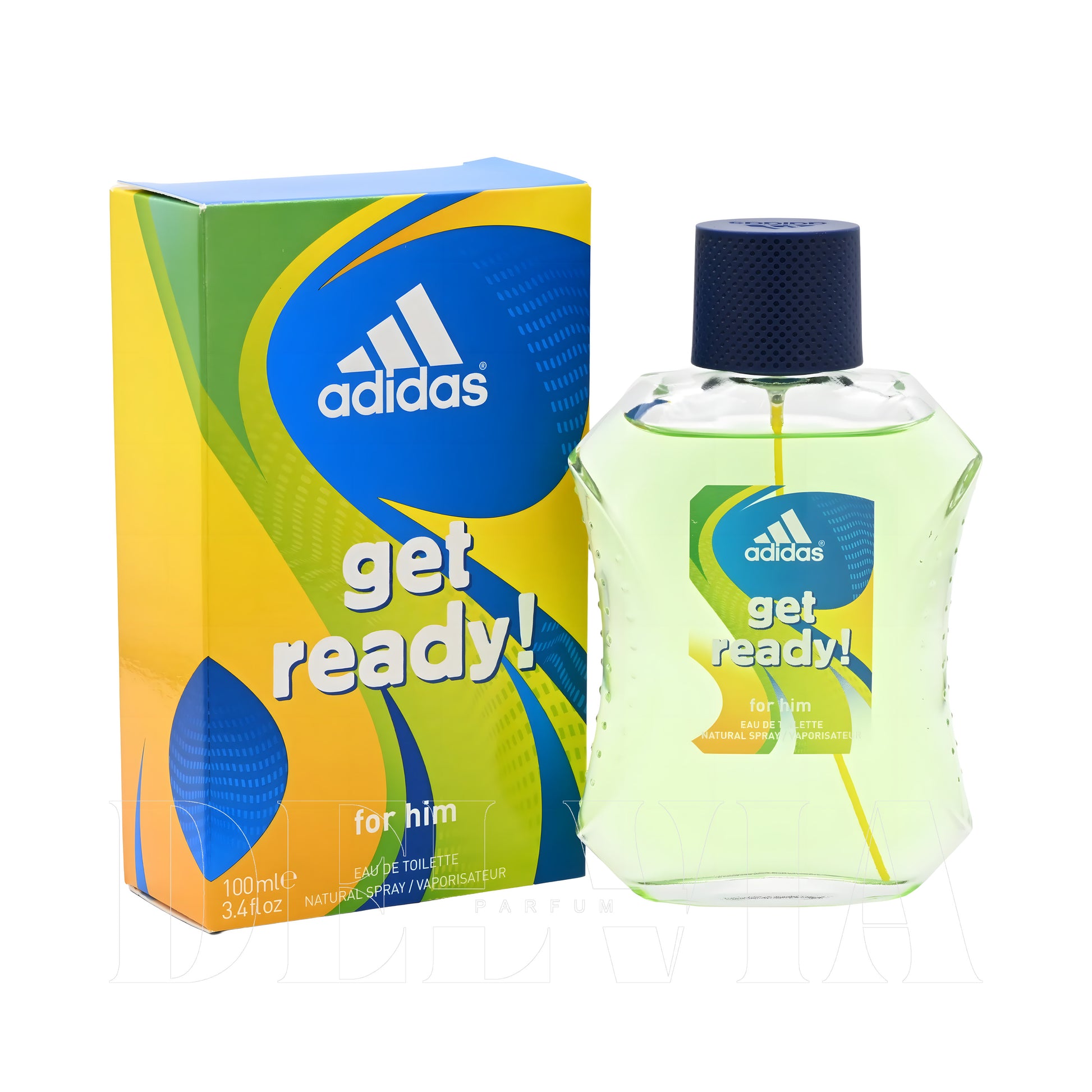 Adidas Get Ready 20 ml dekant parfüm — kutu ve şişe görseli