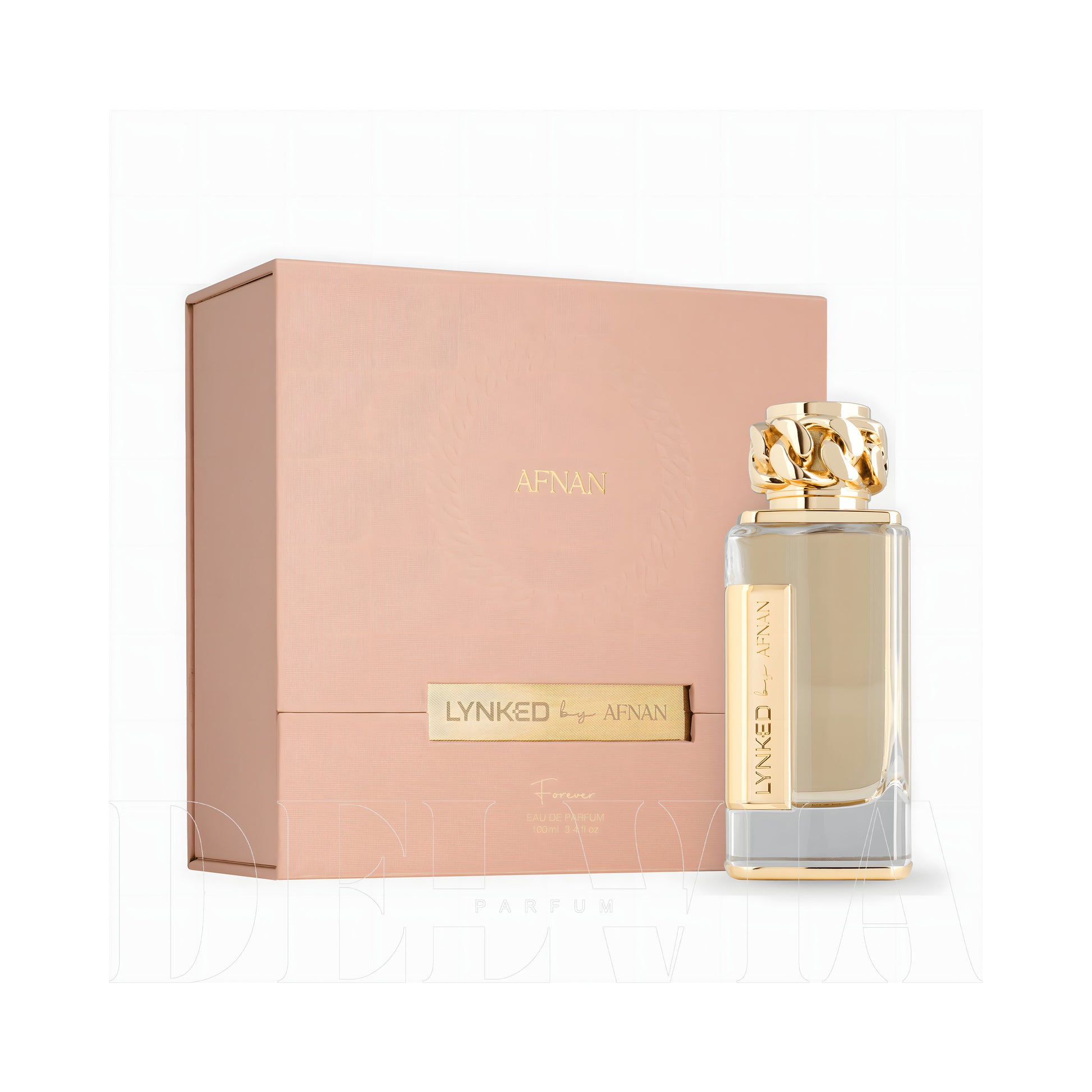 Afnan Lynked Forever Women Tam Boy Parfum — kutu ve şişe görseli