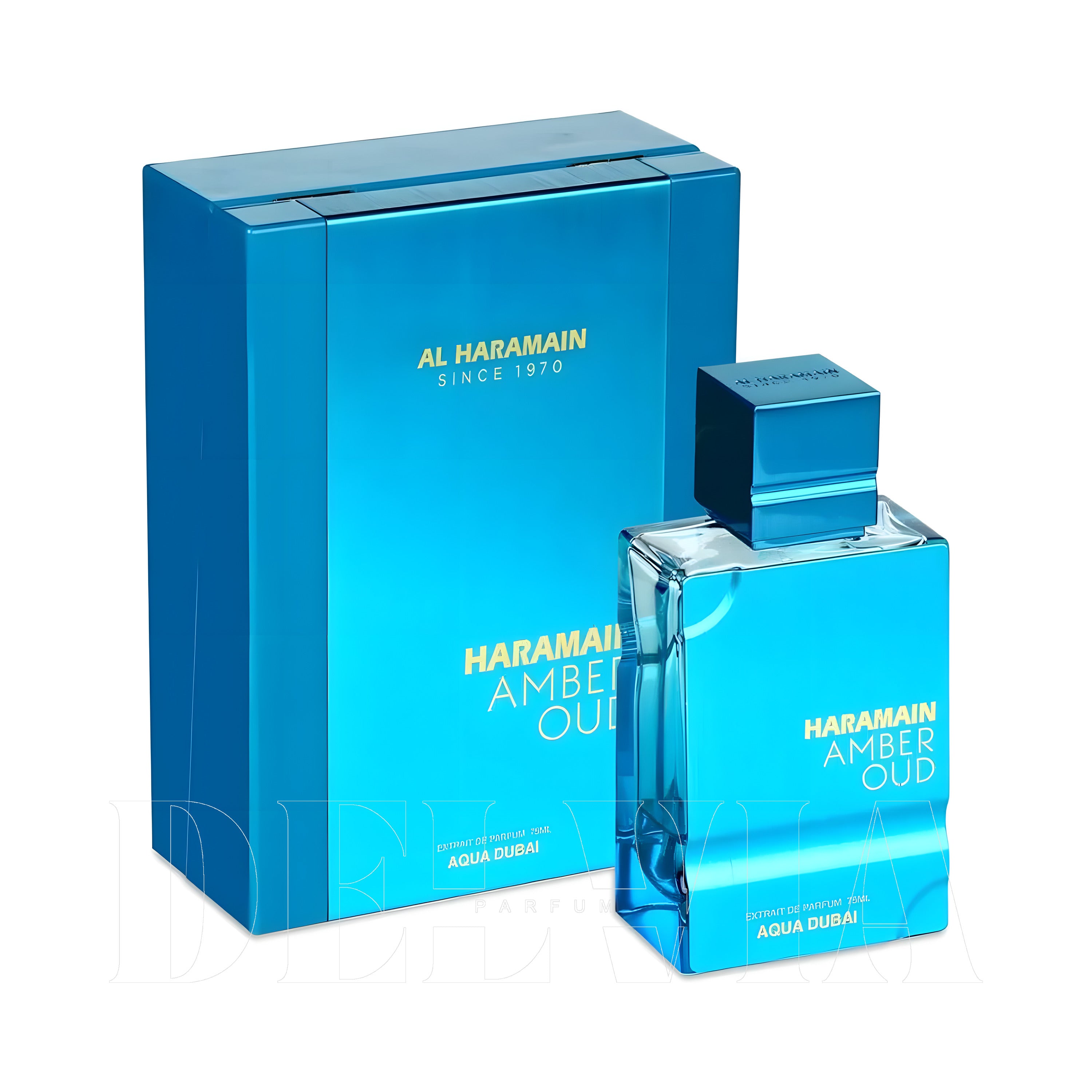 Al Haramain Amber Oud Aqua Dubai Extrait De Parfum 20 ml dekant parfüm — şişe görseli