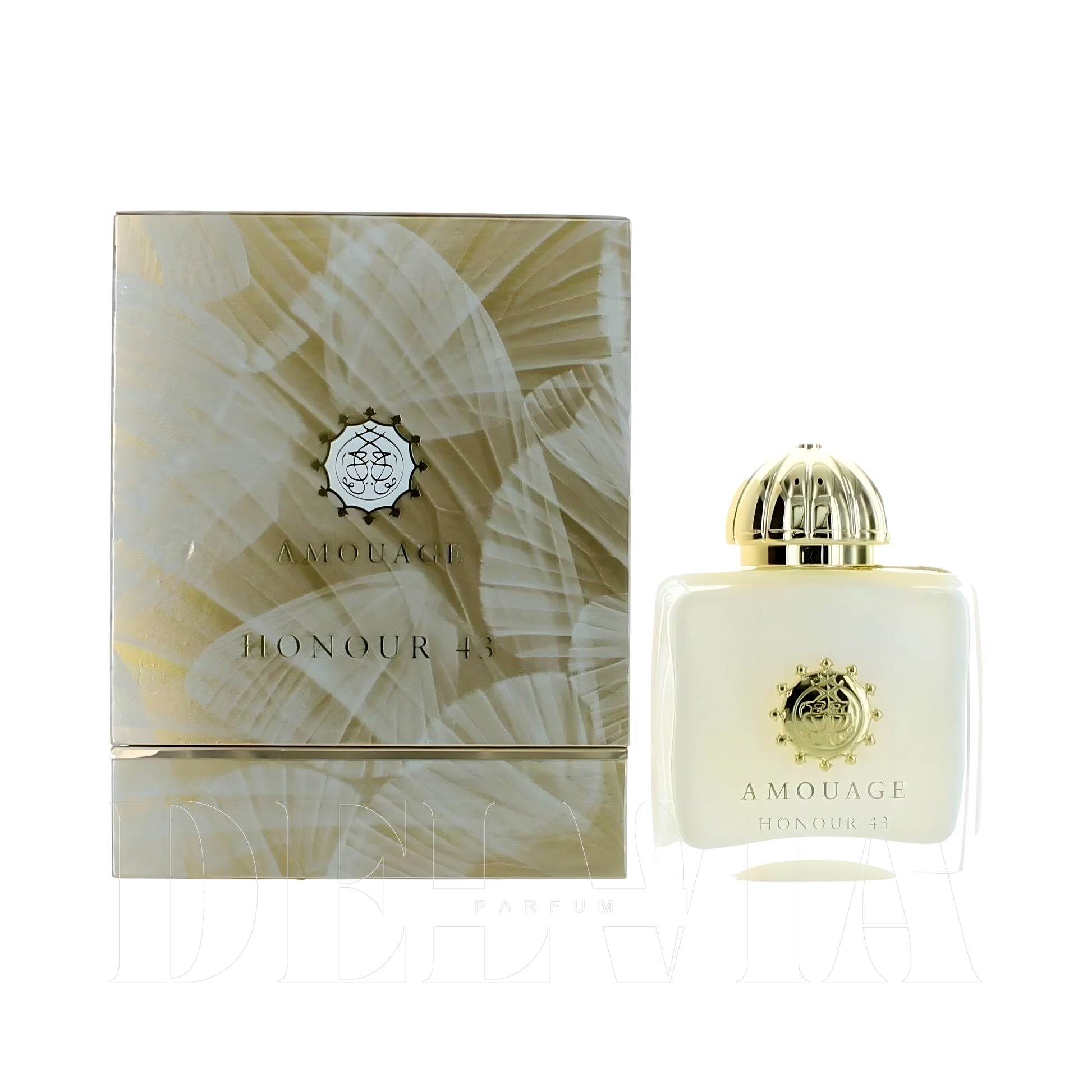 Amouage Honour 1 ml dekant parfüm — kutu ve şişe görseli