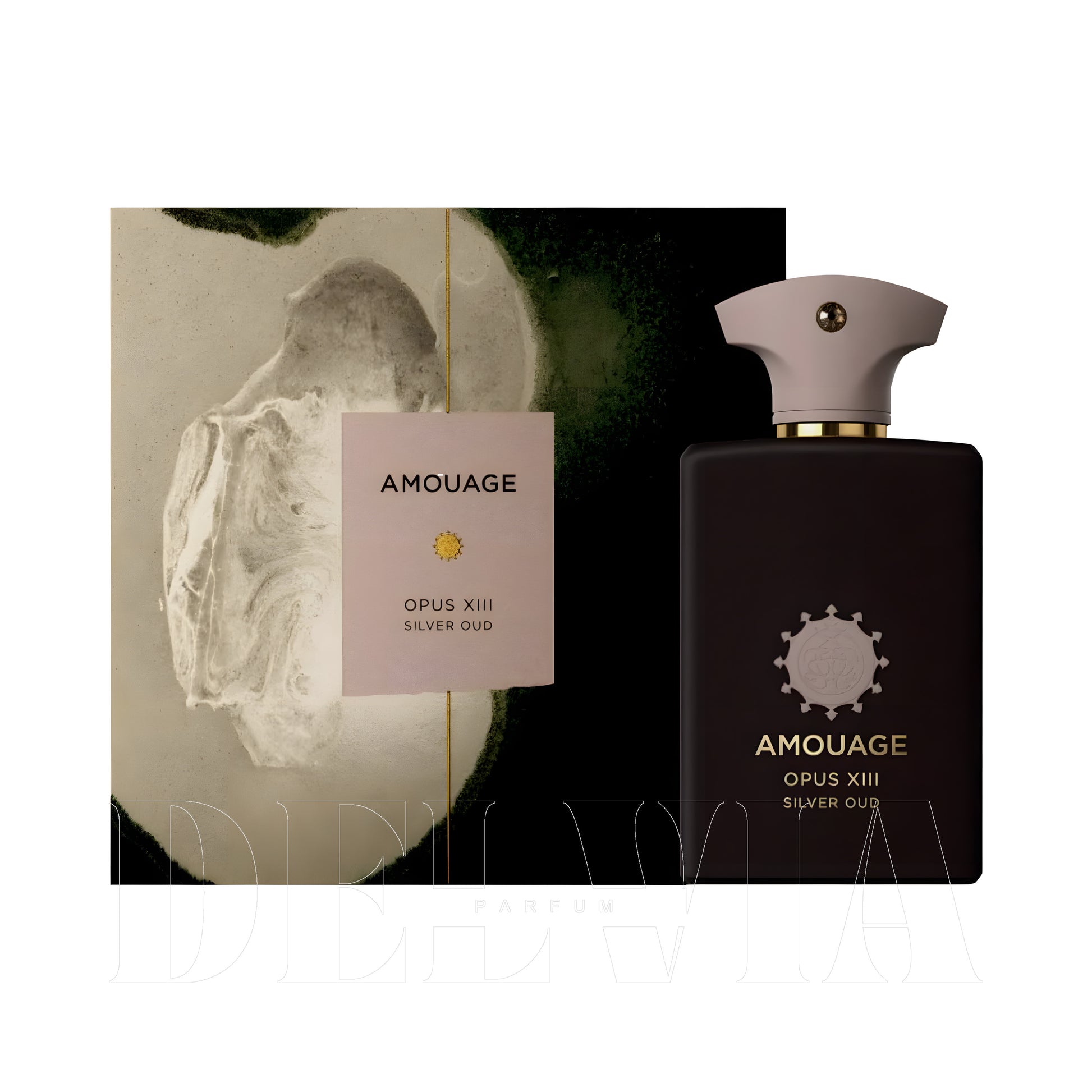 Amouage Opus Xiii Silver Oud 3 ml dekant parfüm — kutu ve şişe görseli