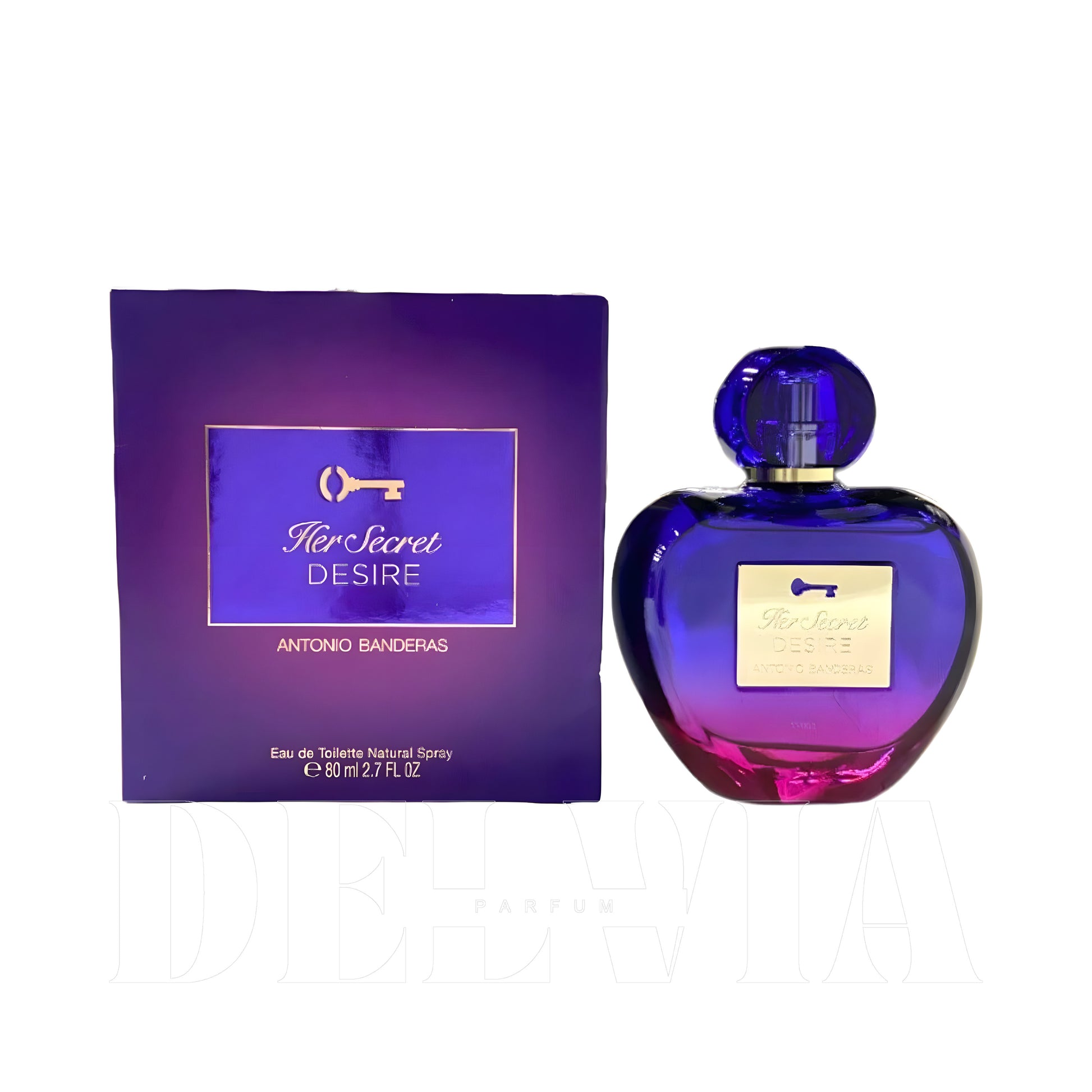 Antonio Banderas Her Secret Desire 20 ml dekant parfüm — kutu ve şişe görseli