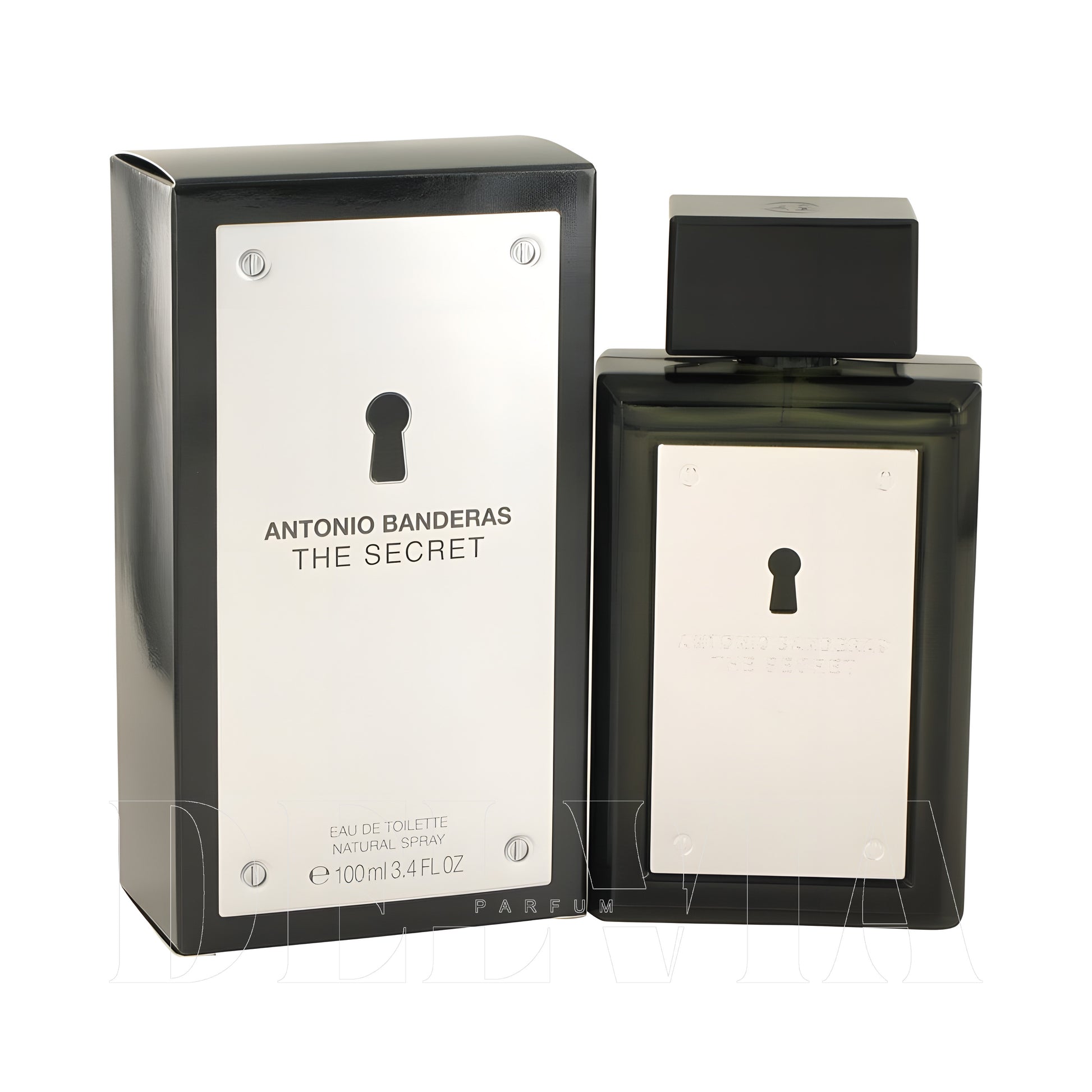 Antonio Banderas The Secret Katı Parfum — kutu ve şişe görseli