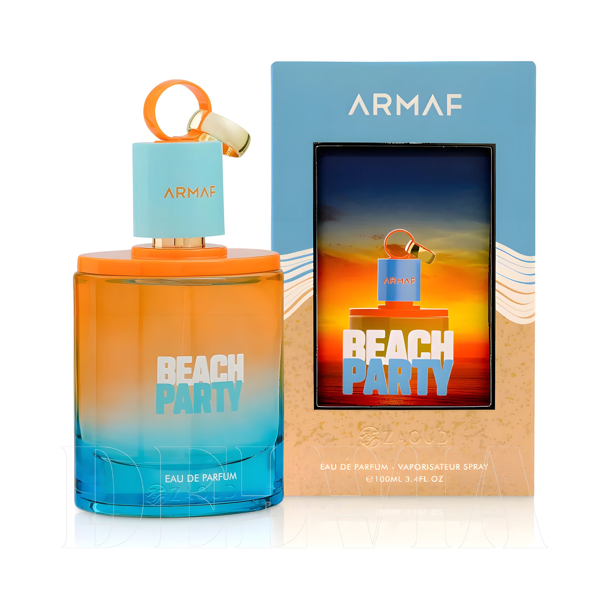 Armaf Beach Party 5 ml dekant parfüm — kutu ve şişe görseli