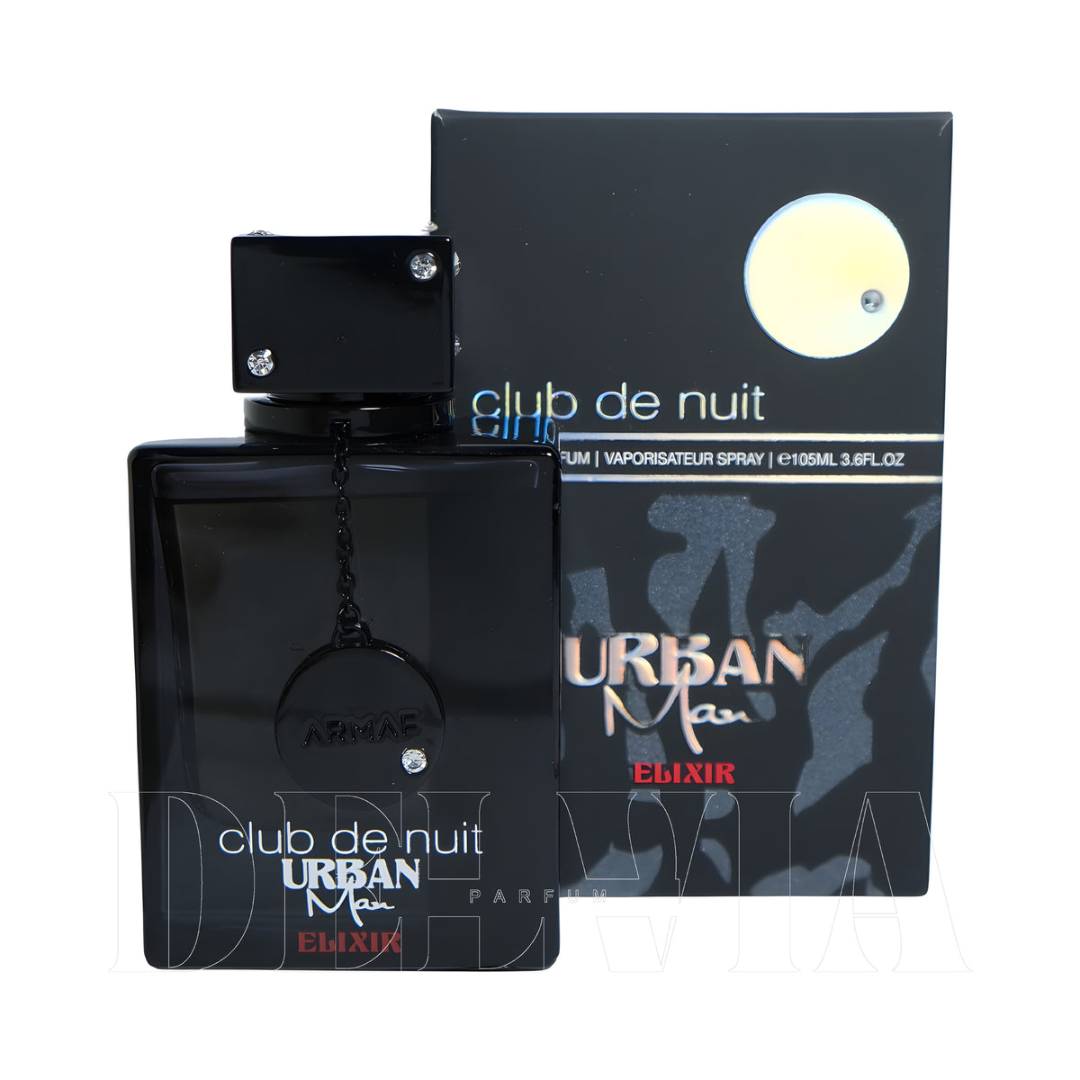 Armaf Club De Nuit Urban Elixir 1 ml dekant parfüm — şişe+kutu görseli