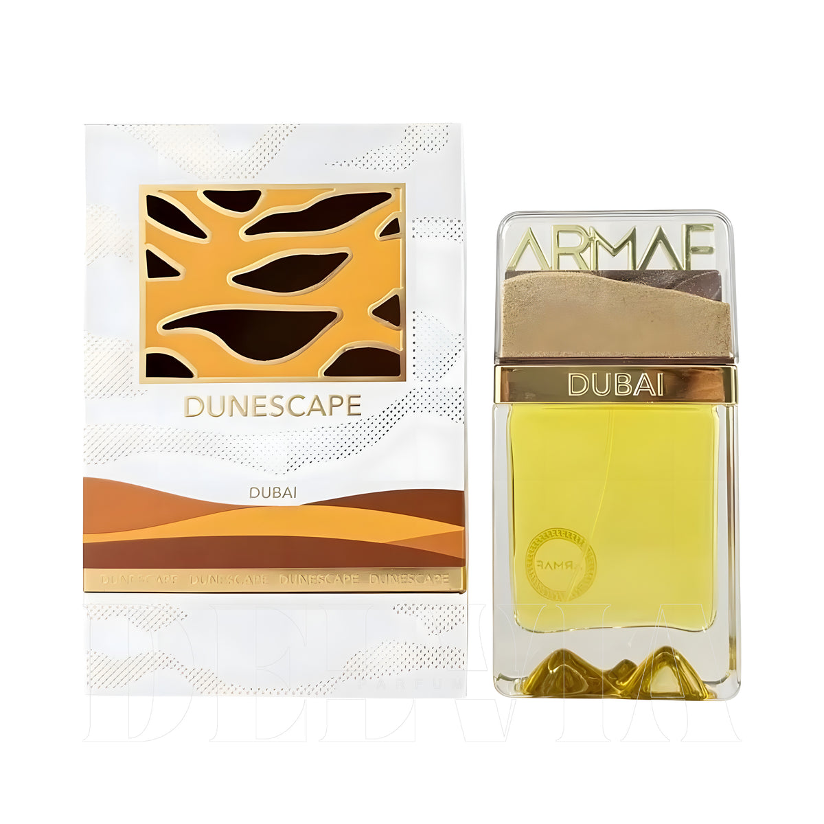 Armaf Dunescape Extrait De Parfum 2 ml dekant parfüm — kutu ve şişe görseli
