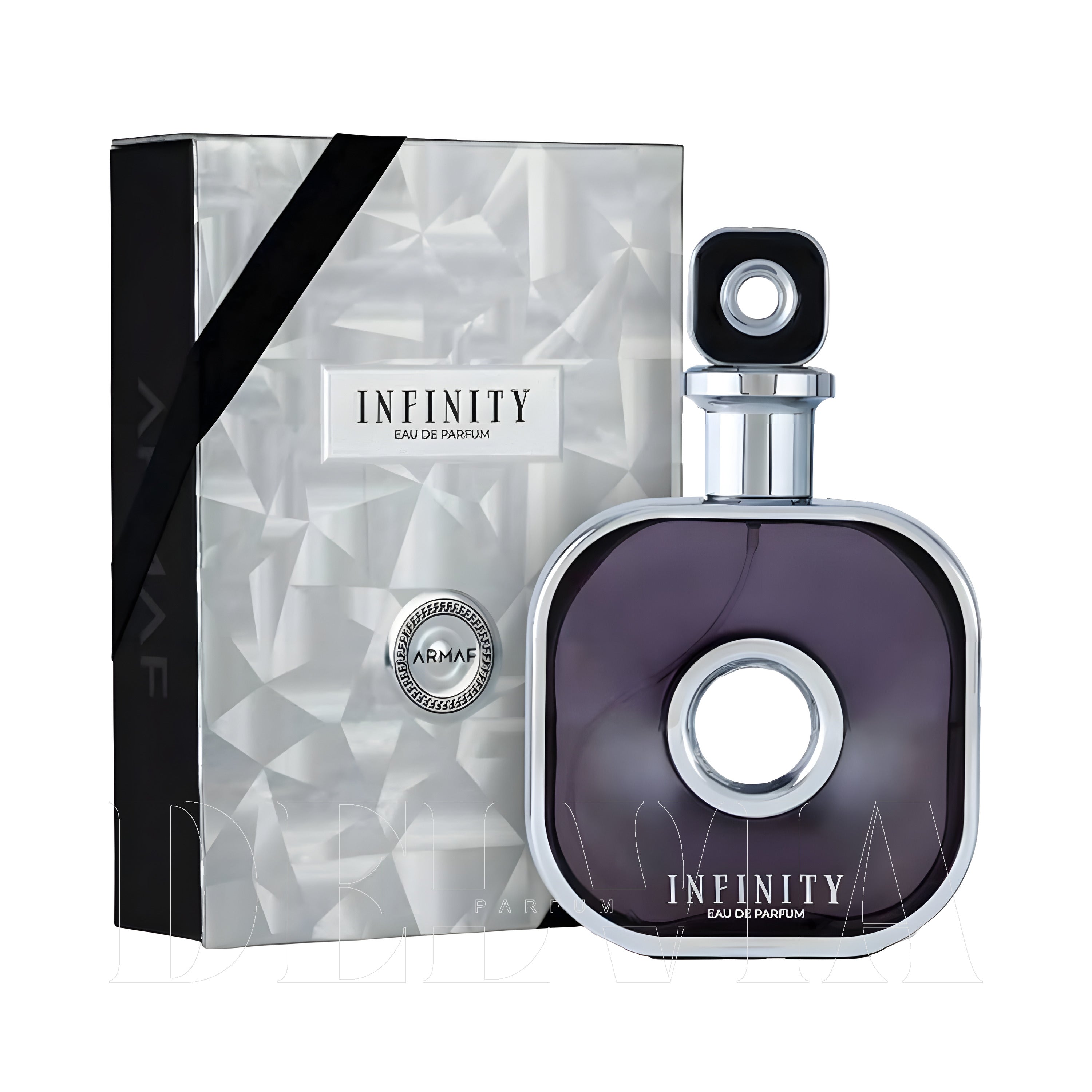 Armaf Infinity Silver 3 ml dekant parfüm — kutu ve şişe görseli
