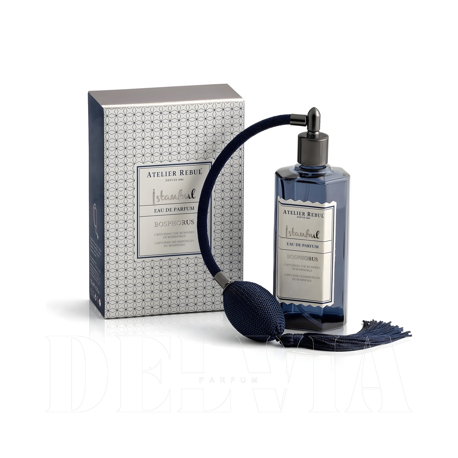 Atelier Rebul Istanbul Bosphorus Eau De Parfum 2 ml dekant parfüm — kutu ve şişe görseli