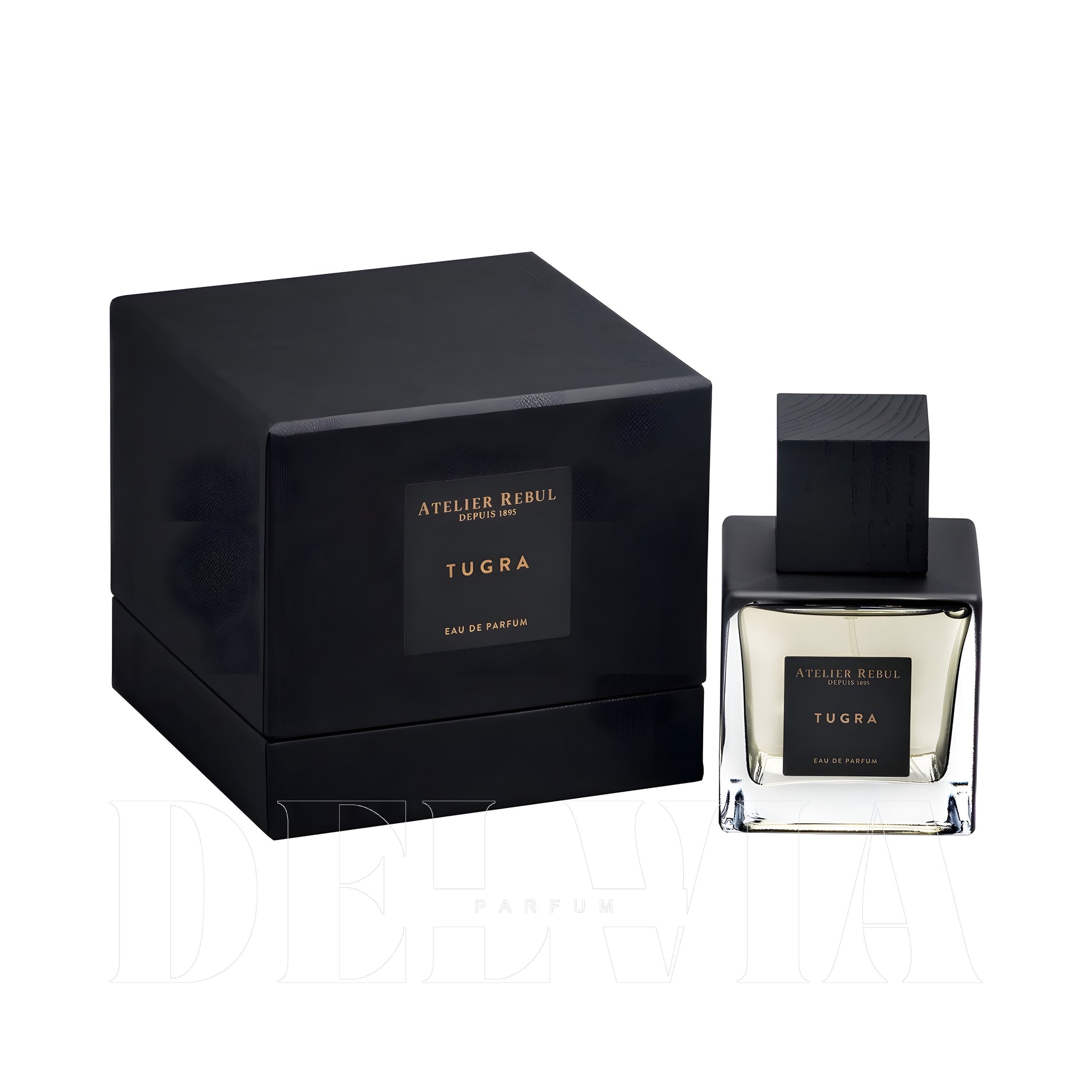 Atelier Rebul Tugra Eau De Parfum 8 ml dekant parfüm — kutu ve şişe görseli
