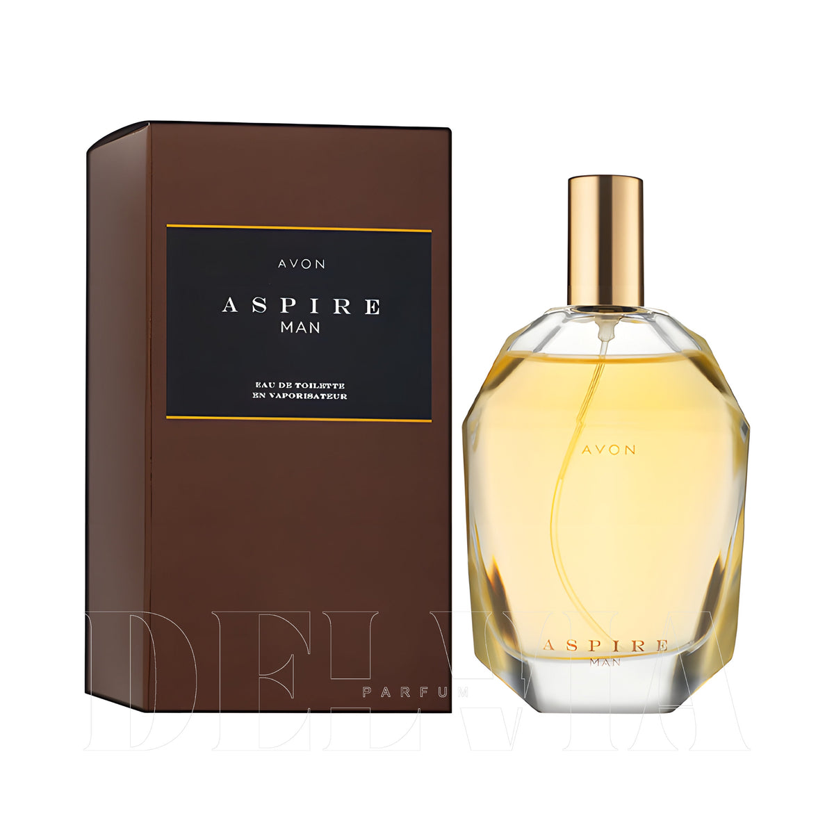 Avon Aspire 1 ml dekant parfüm — kutu ve şişe görseli