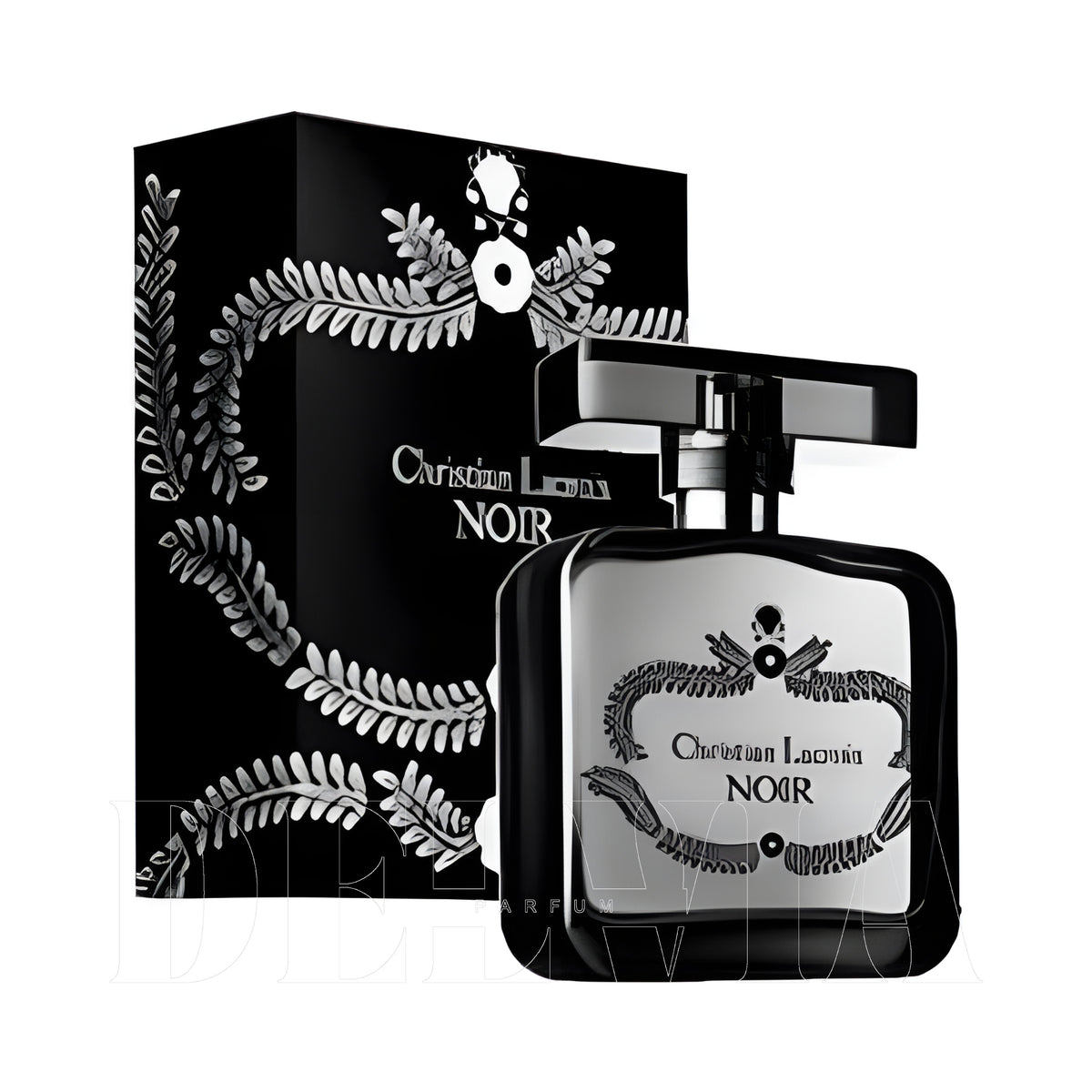 Avon Christian Lacroix Noir 10 ml dekant parfüm — kutu ve şişe görseli