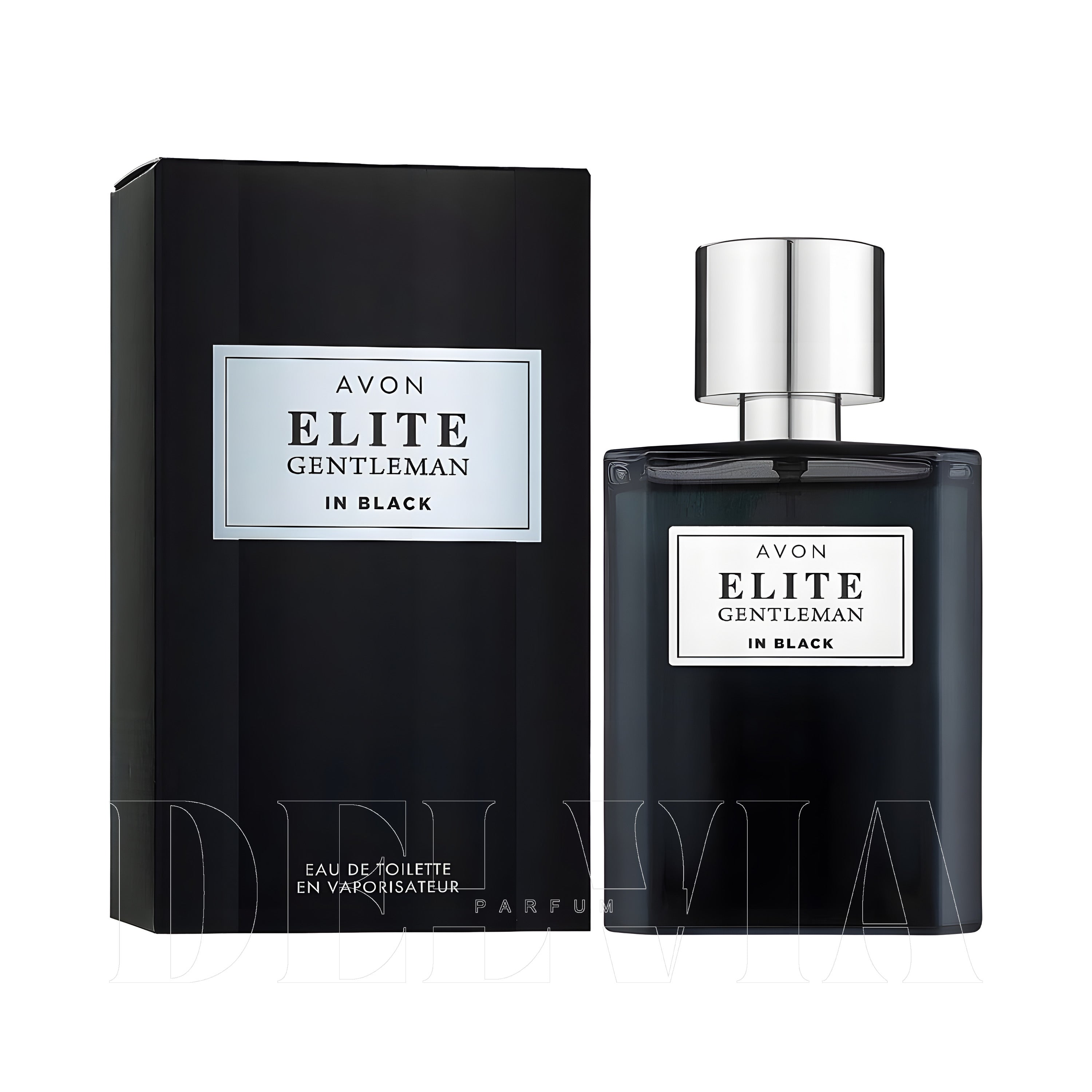 Avon Elite Gentleman Ve Elite Gentleman In Black Kokulu Mum — kutu ve şişe görseli