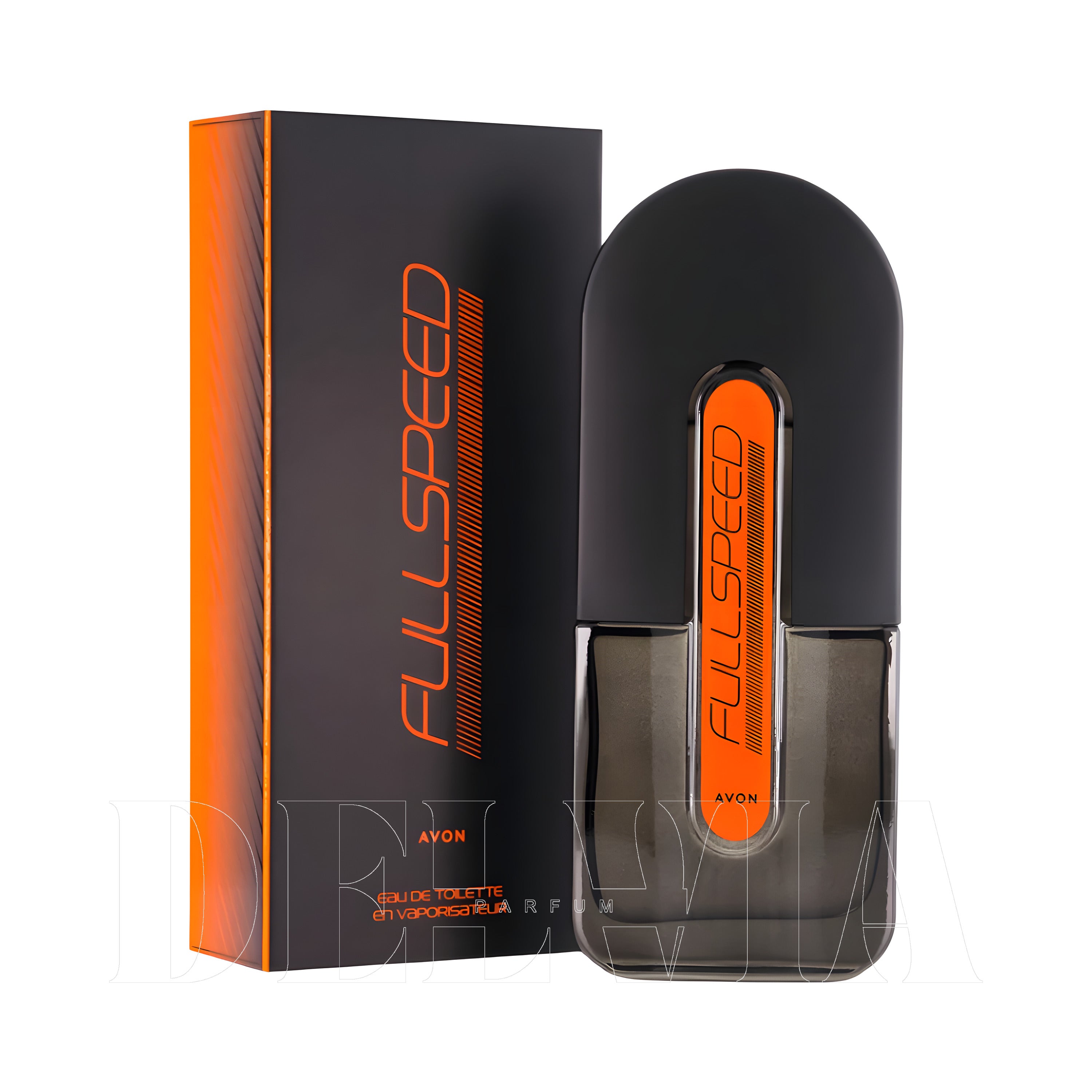 Avon Full Speed 20 ml dekant parfüm — kutu ve şişe görseli