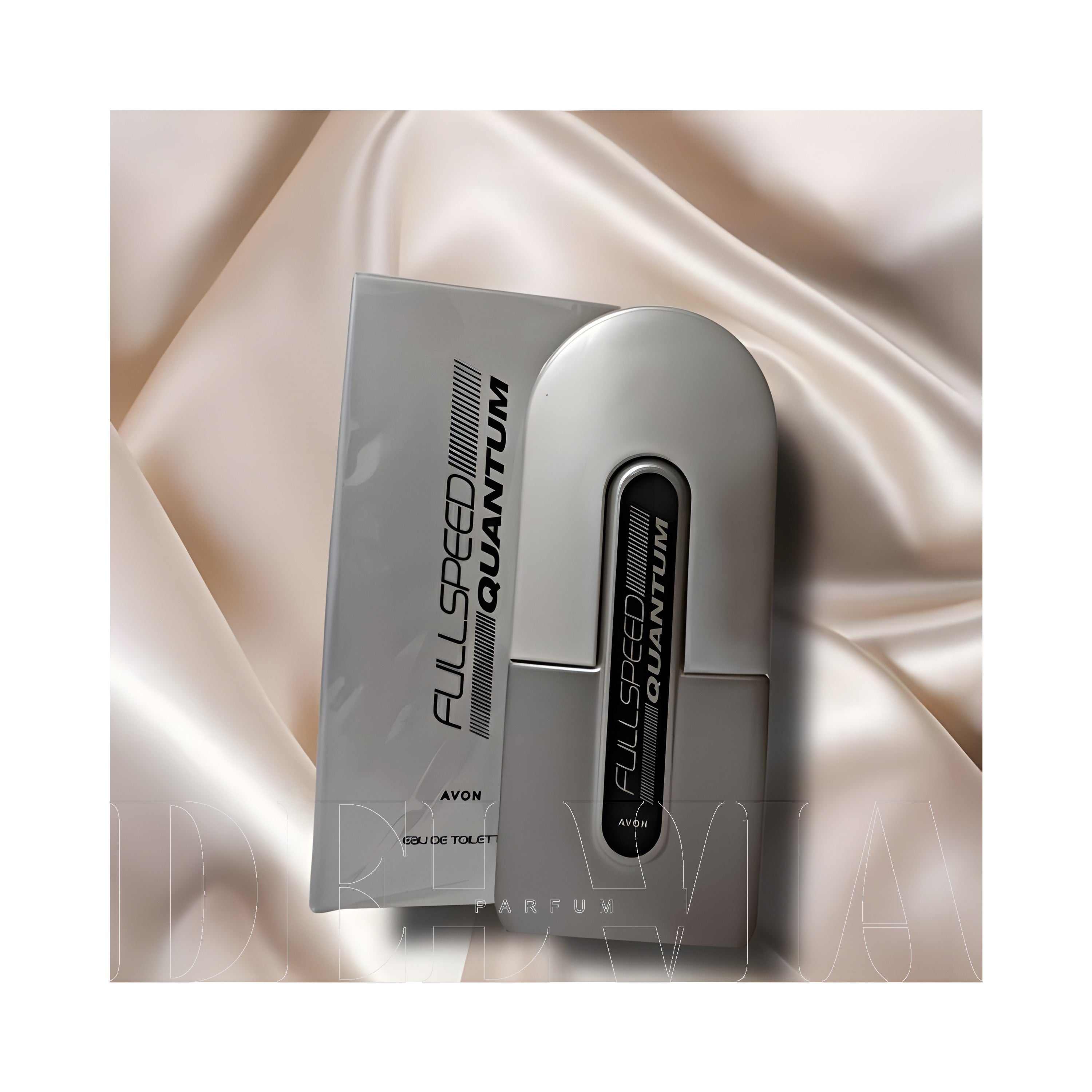Avon Full Speed Quantum Erkek 2 ml dekant parfüm — kutu ve şişe görseli