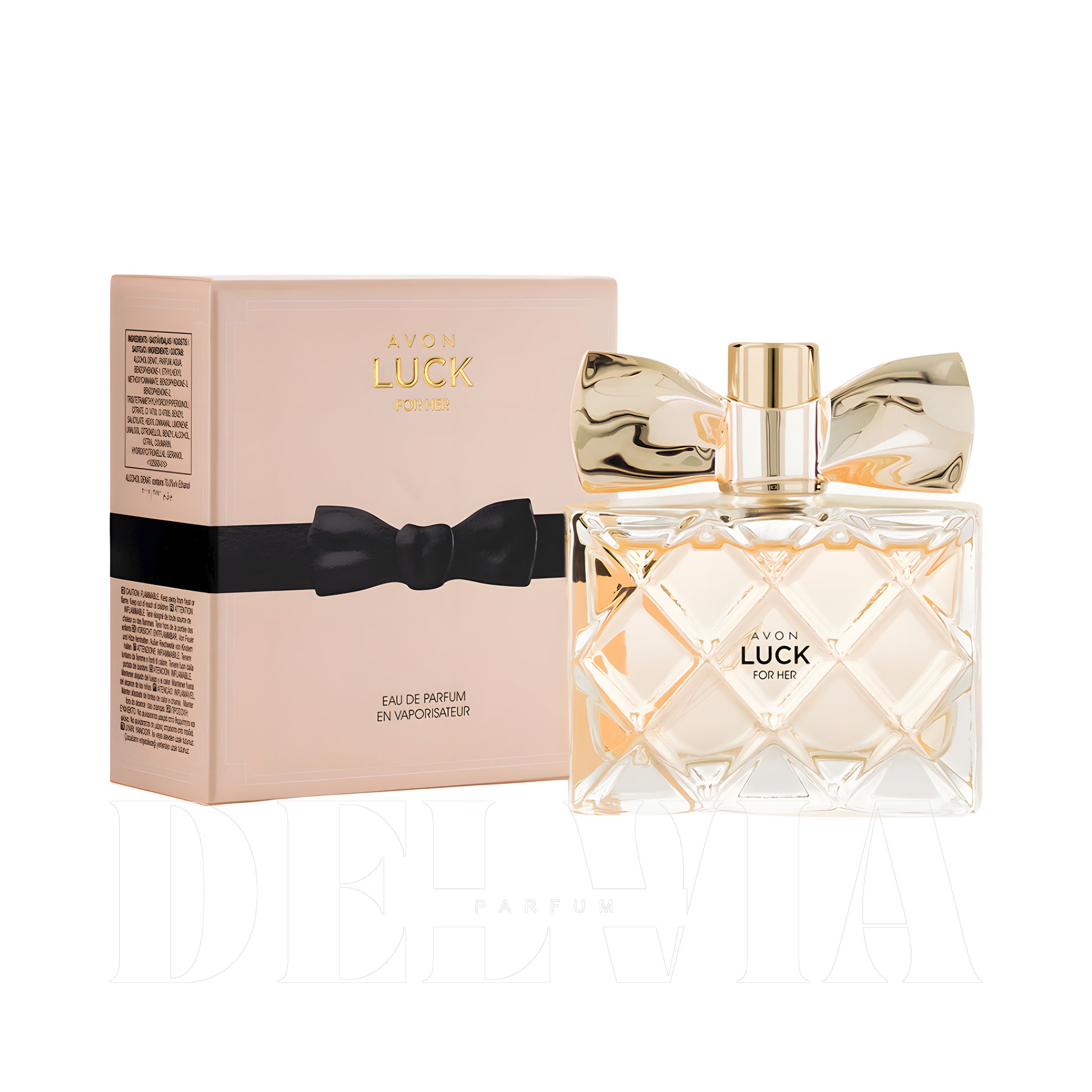 Avon Luck 5 ml dekant parfüm — kutu ve şişe görseli