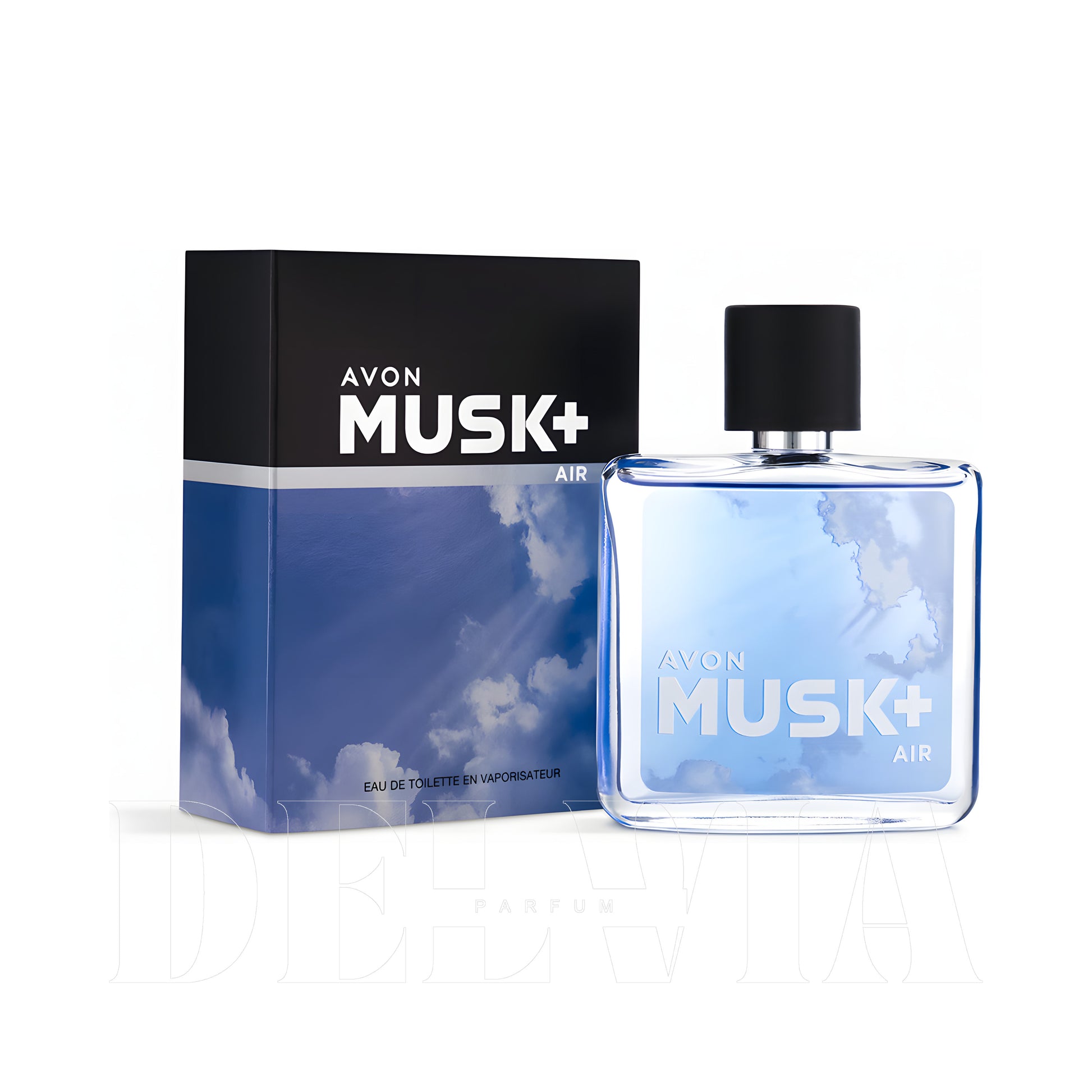 Avon Musk Air 2 ml dekant parfüm — kutu ve şişe görseli