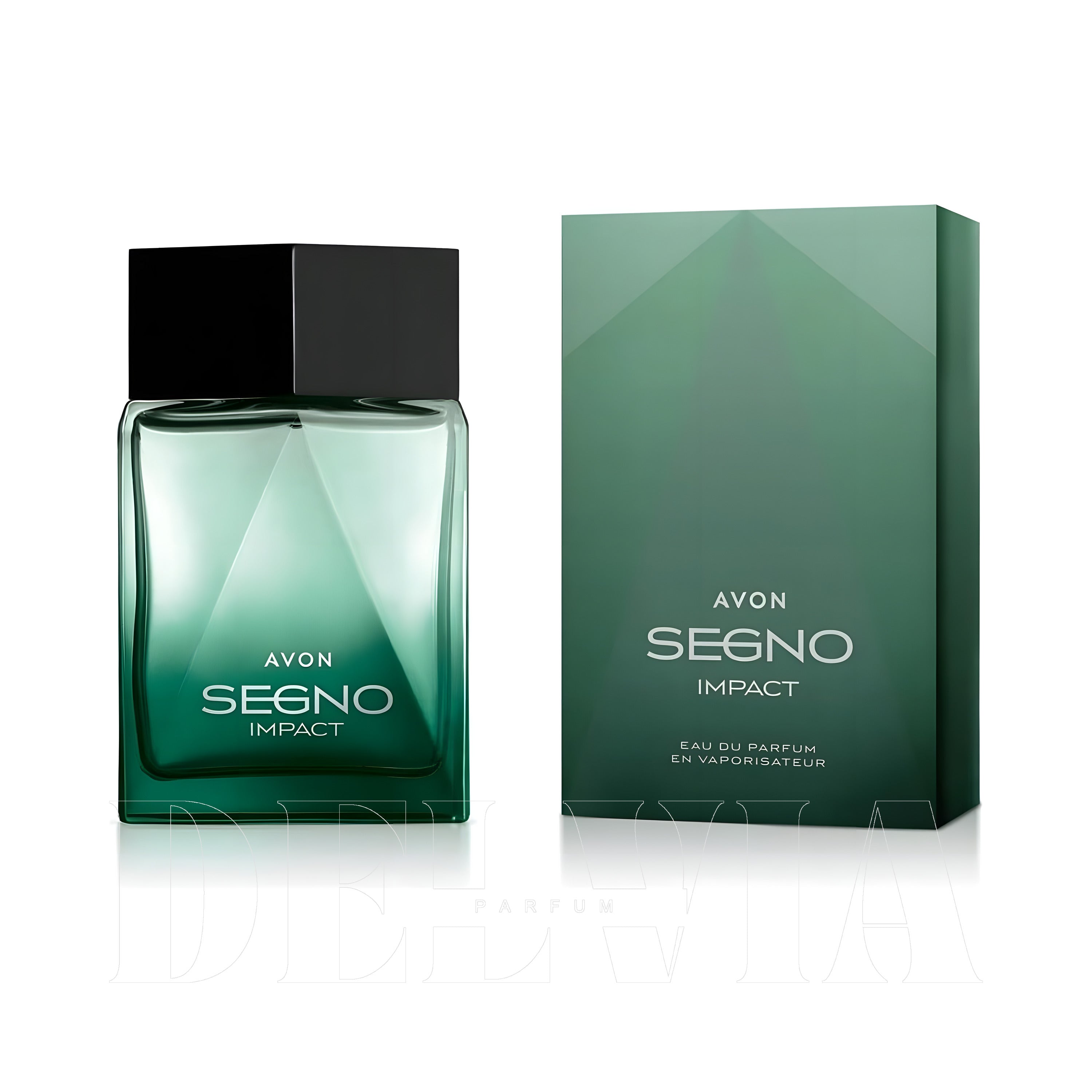 Avon Segno 1 ml dekant parfüm — kutu ve şişe görseli