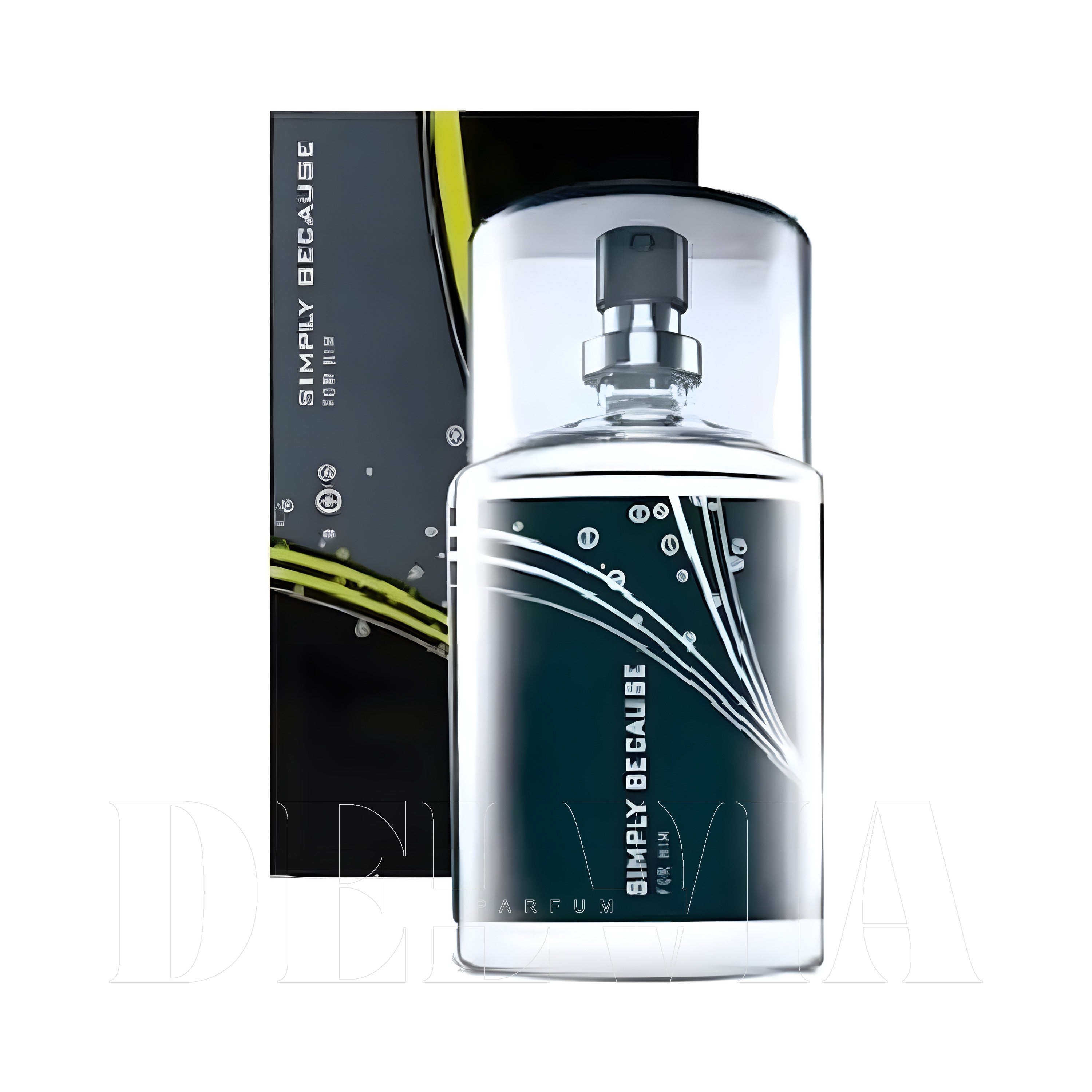 Avon Simply Because For Him 10 ml dekant parfüm — kutu ve şişe görseli