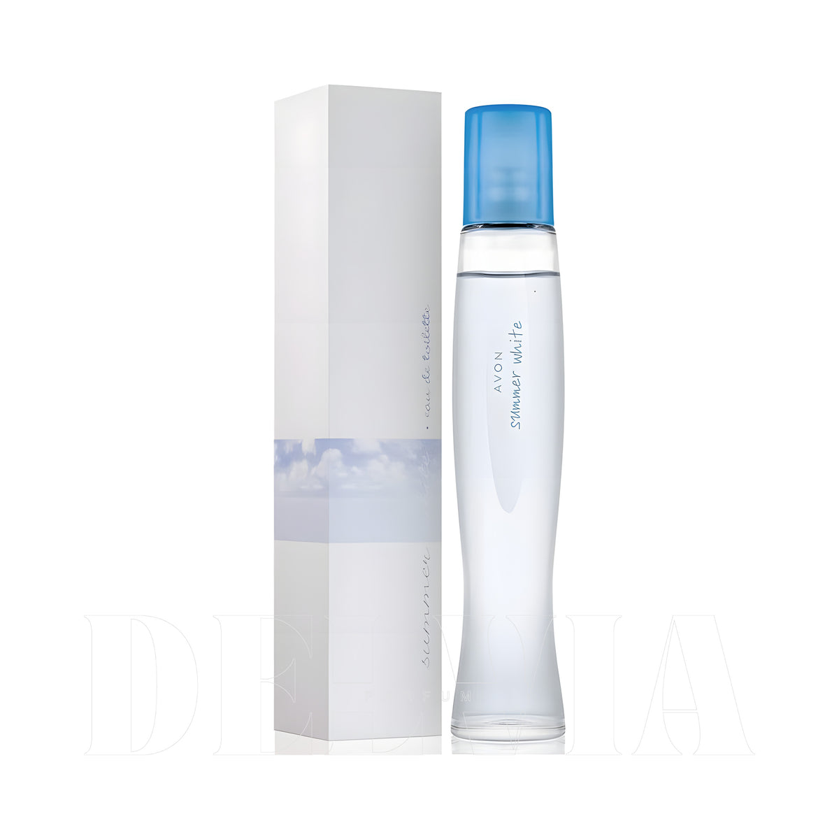 Avon Summer White Edt 5 ml dekant parfüm — kutu ve şişe görseli