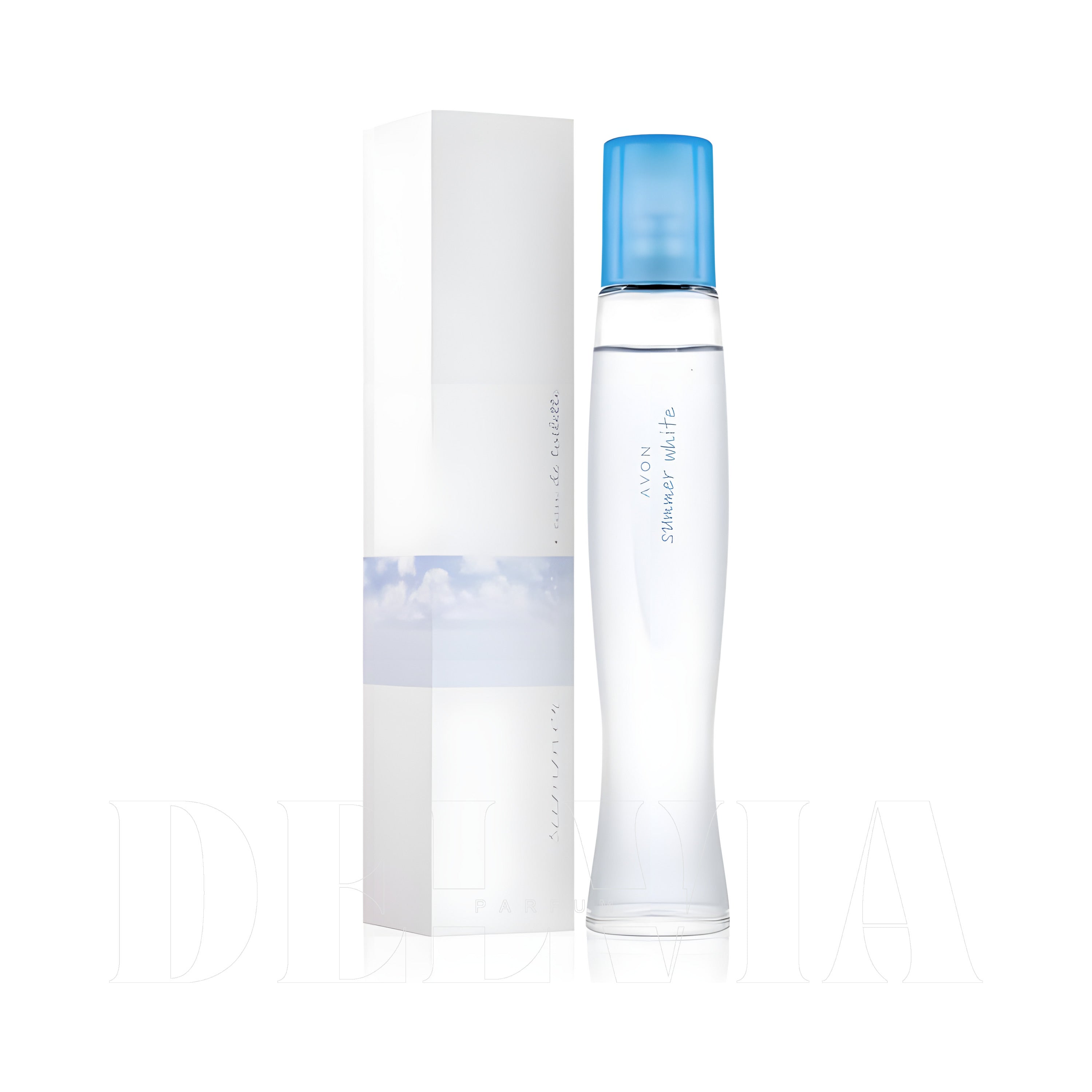 Avon Summer White Kokulu Sabun — kutu ve şişe görseli