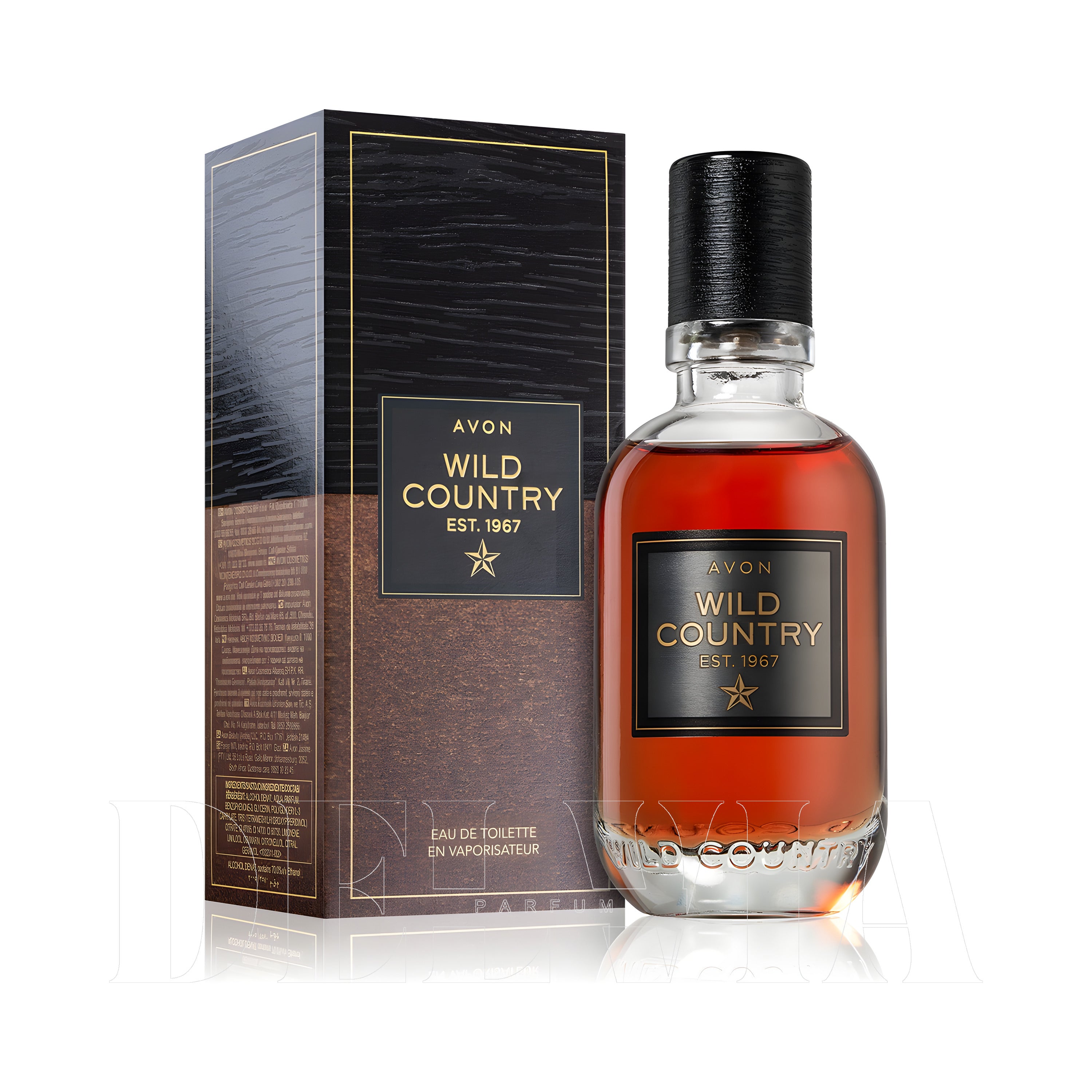 Avon Wild Country 30 ml dekant parfüm — kutu ve şişe görseli