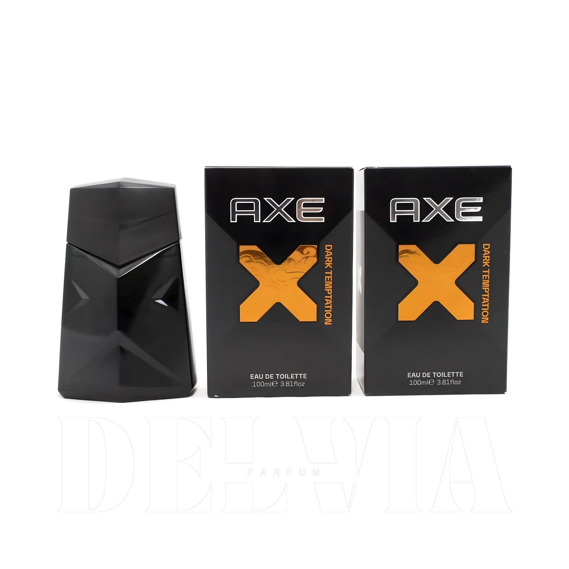 Axe Dark Temptation 30 ml dekant parfüm — kutu ve şişe görseli
