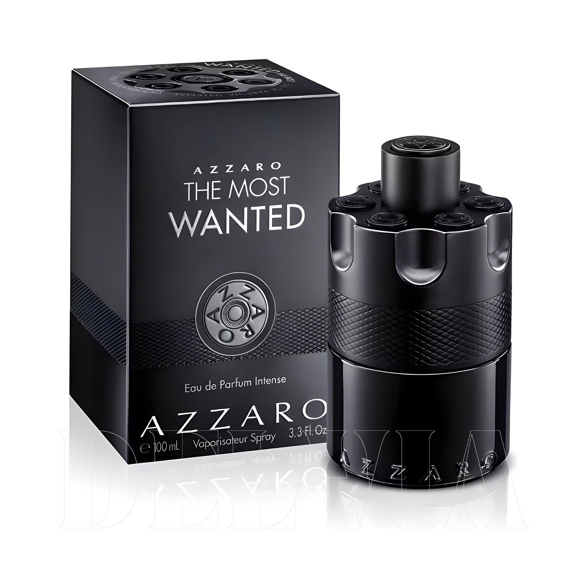 Azzaro The Most Wanted Intense Araba Kokusu — kutu ve şişe görseli