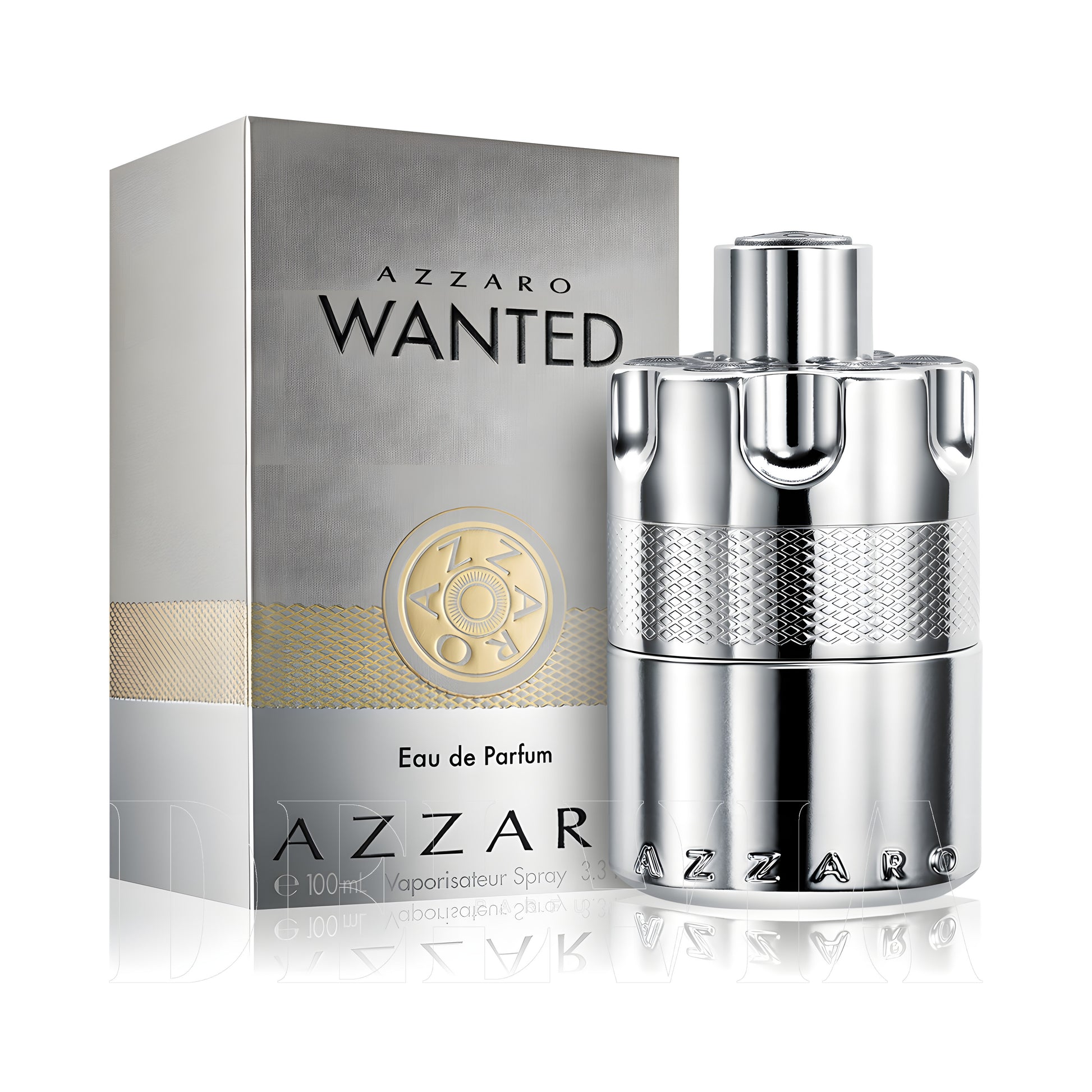 Azzaro Wanted 2 ml dekant parfüm — kutu ve şişe görseli