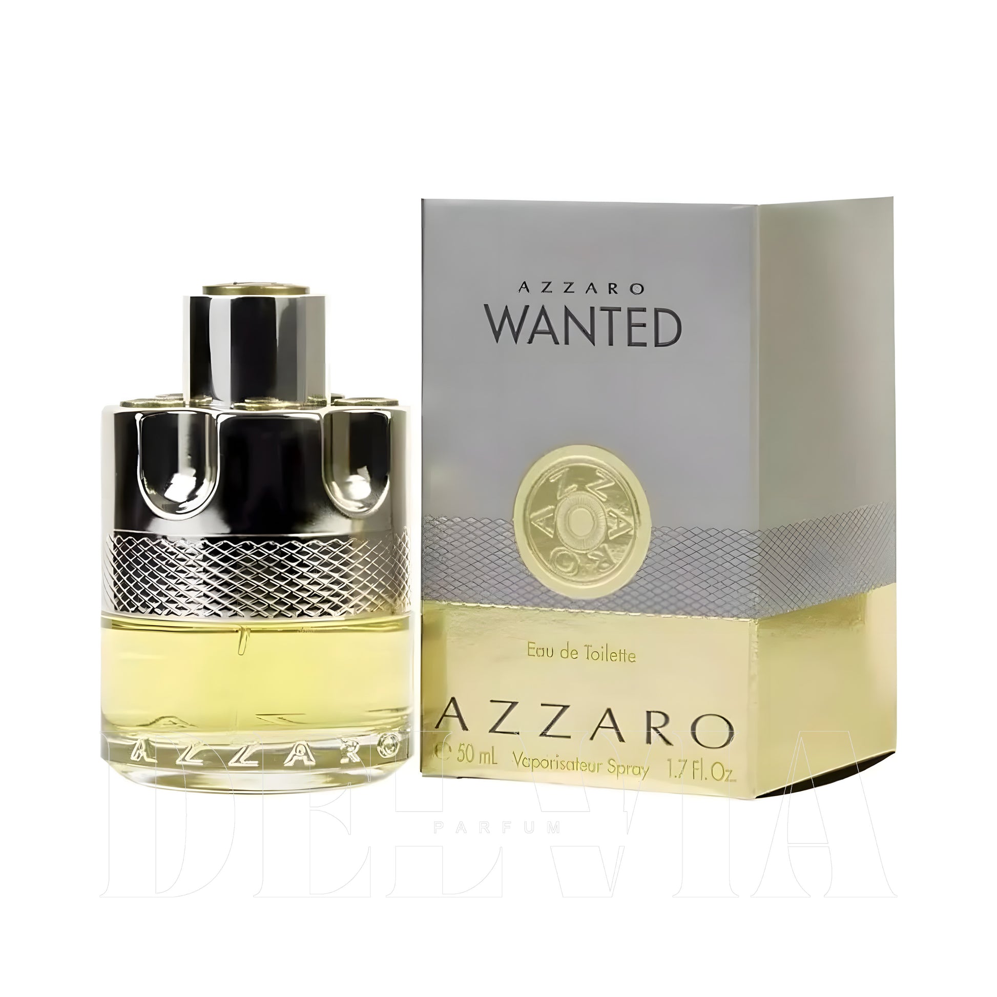 Azzaro Wanted 2 ml dekant parfüm — kutu ve şişe görseli