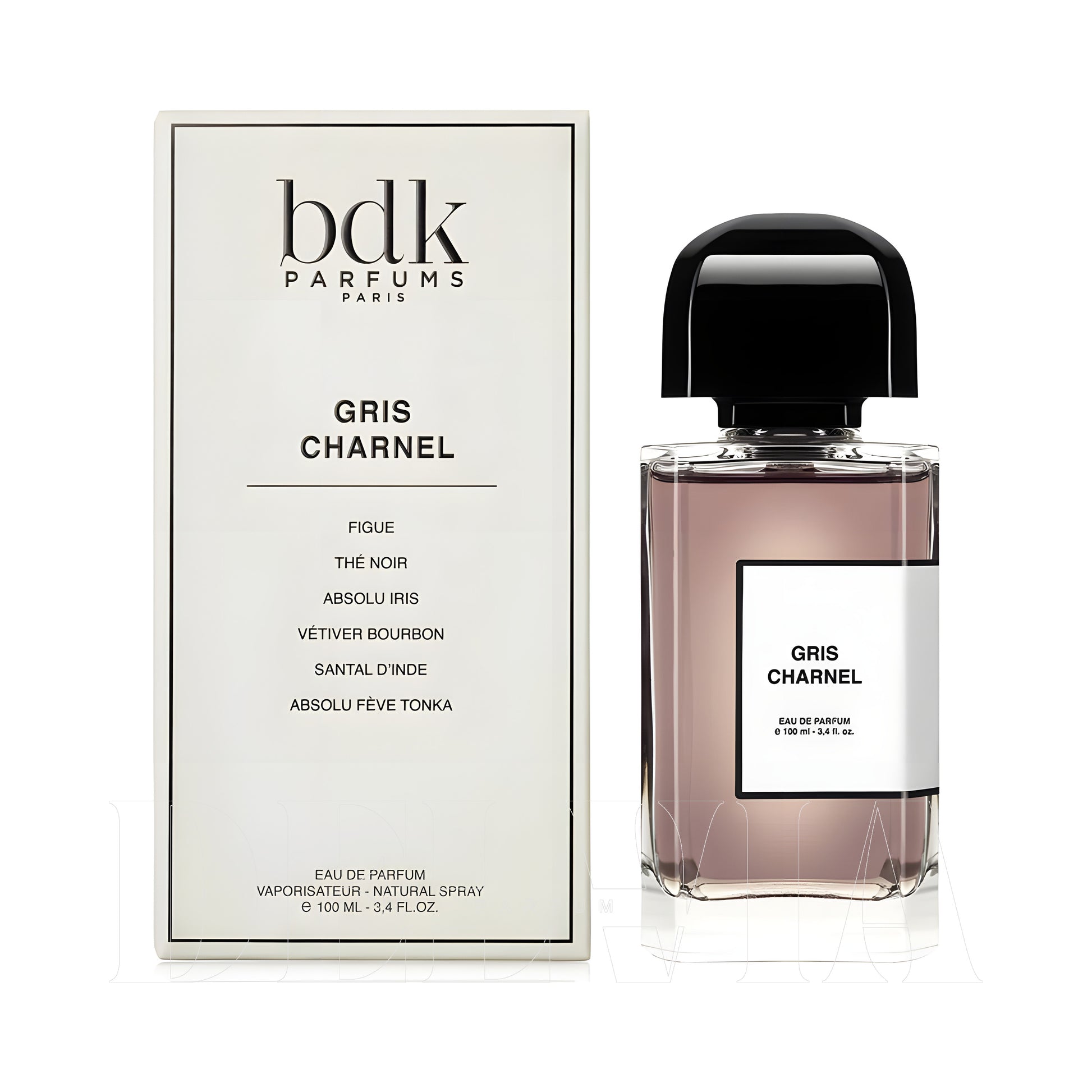 Bdk Parfums Gris Charnel 1 ml dekant parfüm — kutu ve şişe görseli