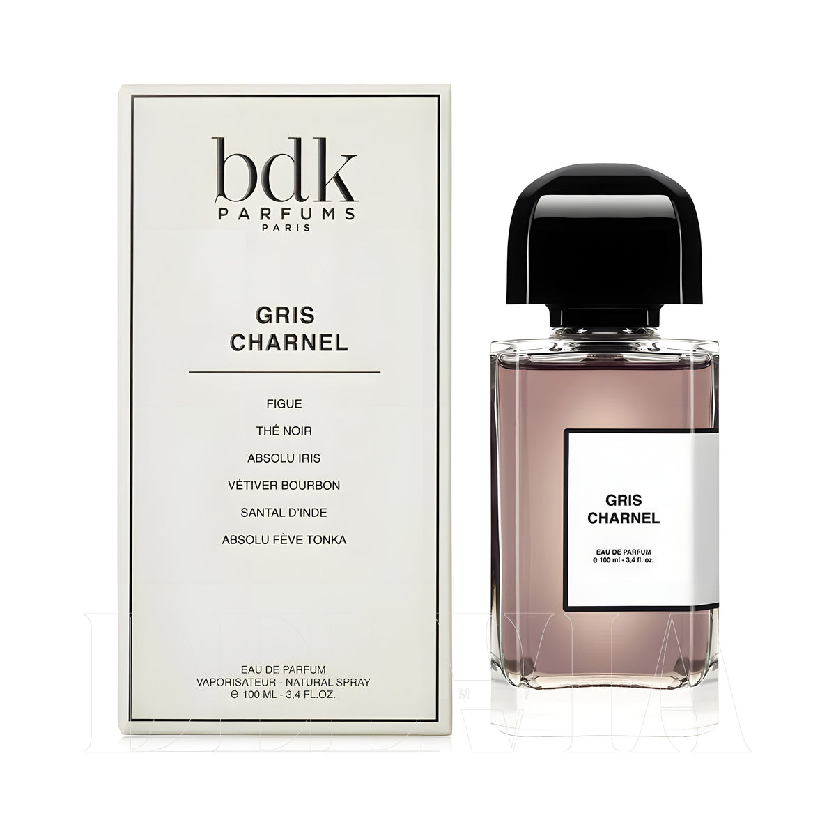 Bdk Parfums Gris Charnel 1 ml dekant parfüm — kutu ve şişe görseli