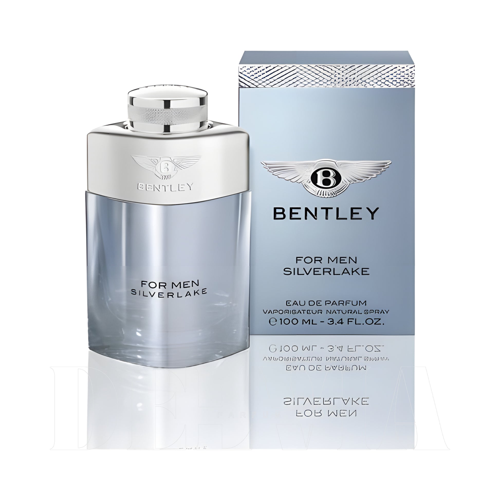 Bentley For Men Silverlake 1 ml dekant parfüm — kutu ve şişe görseli