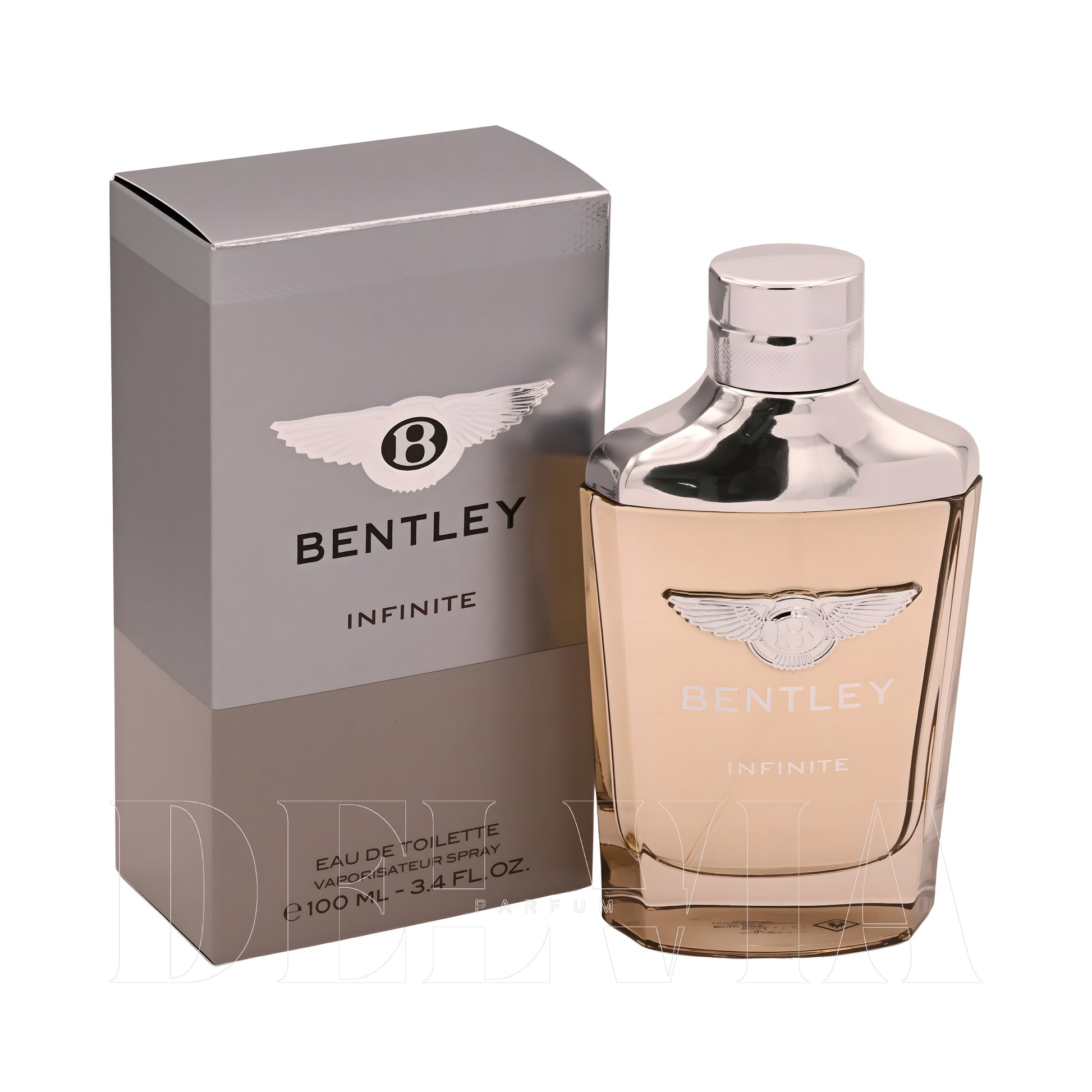 Bentley Infinite 2 ml dekant parfüm — kutu ve şişe görseli