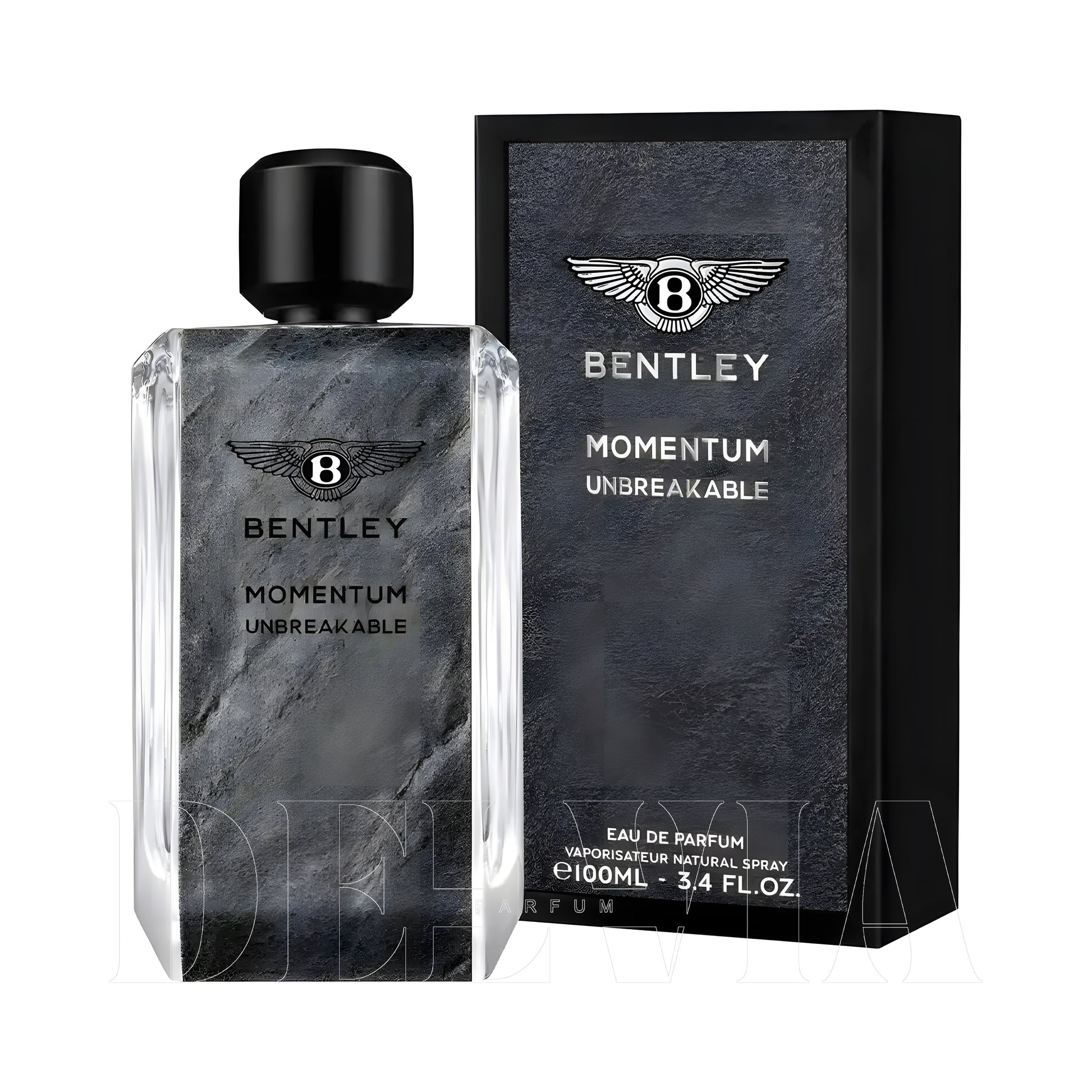 Bentley Momentum Unbreakable 30 ml dekant parfüm — kutu ve şişe görseli