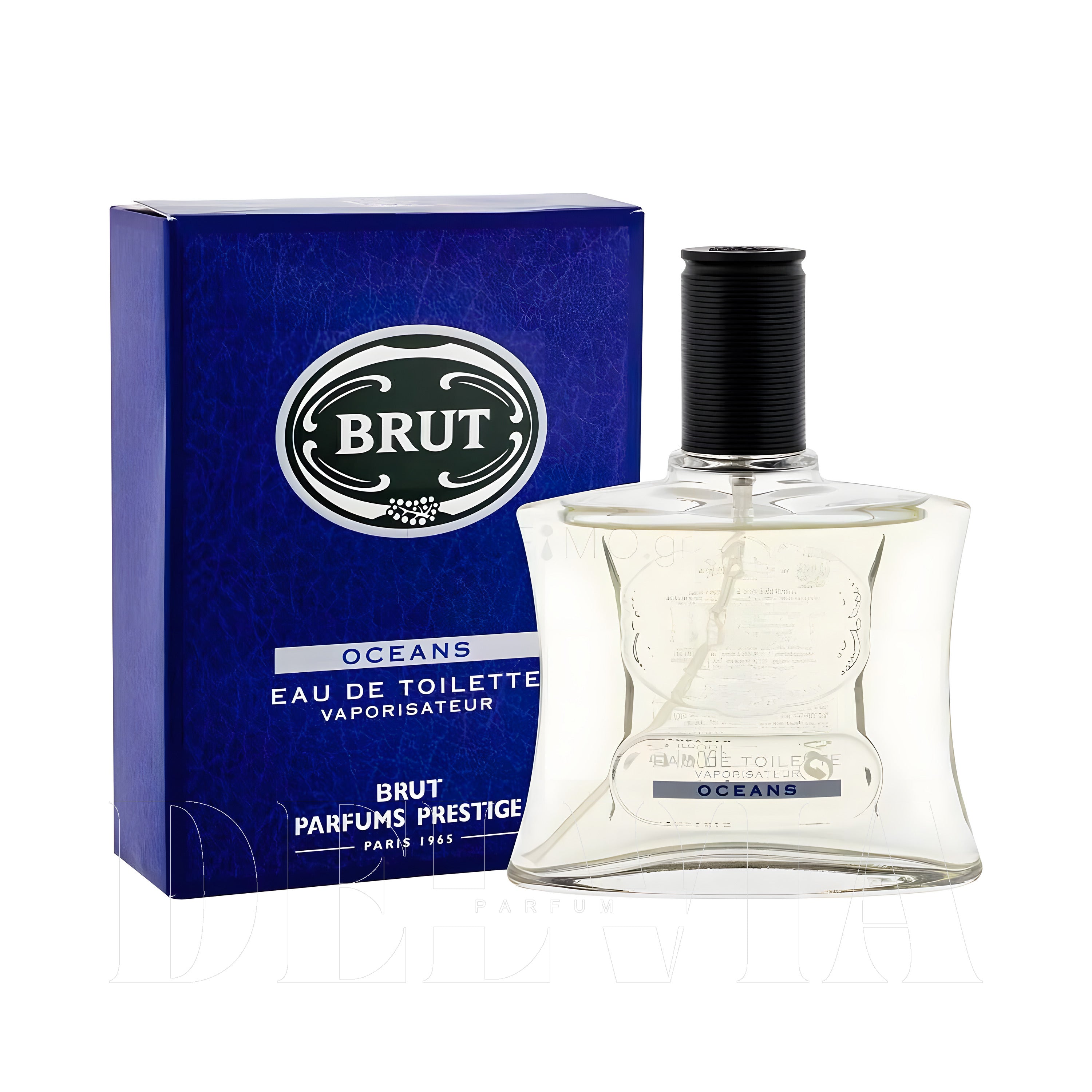 Brut Oceans 3 ml dekant parfüm — kutu ve şişe görseli