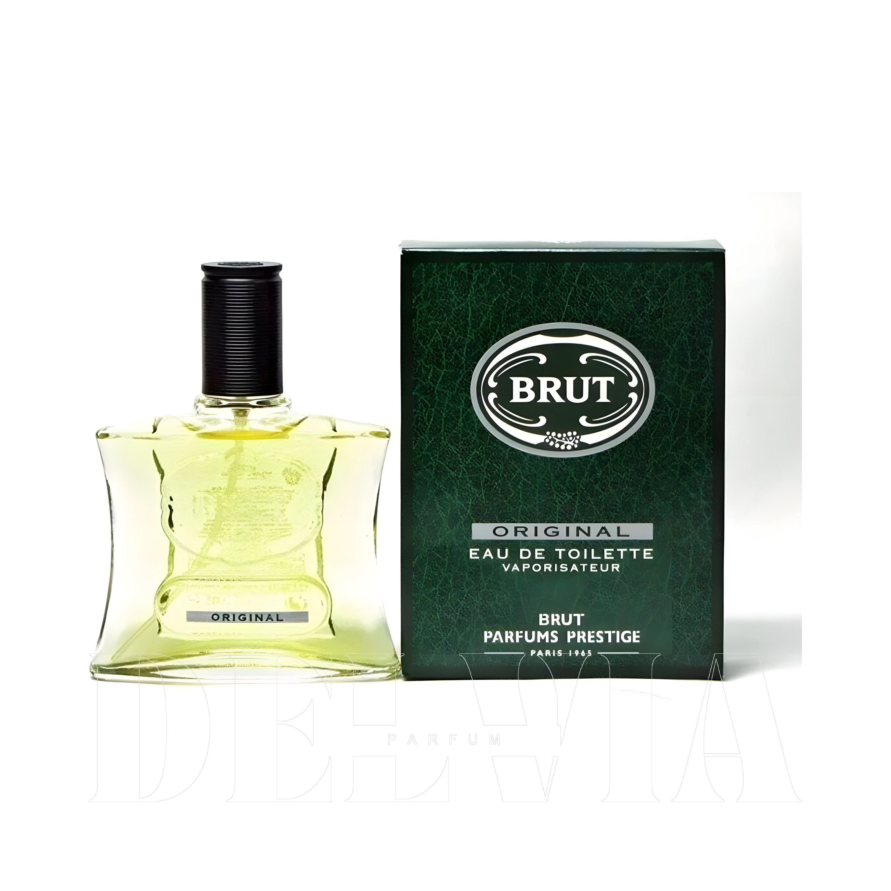 Brut Original 15 ml dekant parfüm — kutu ve şişe görseli