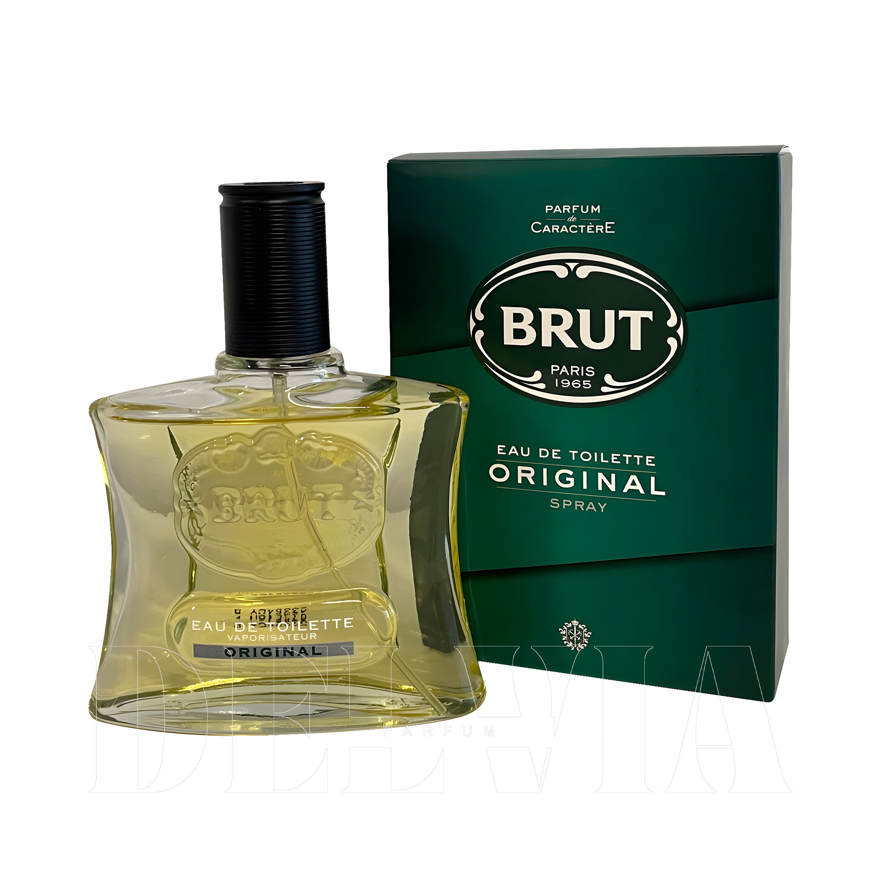 Brut Original 20 ml dekant parfüm — kutu ve şişe görseli