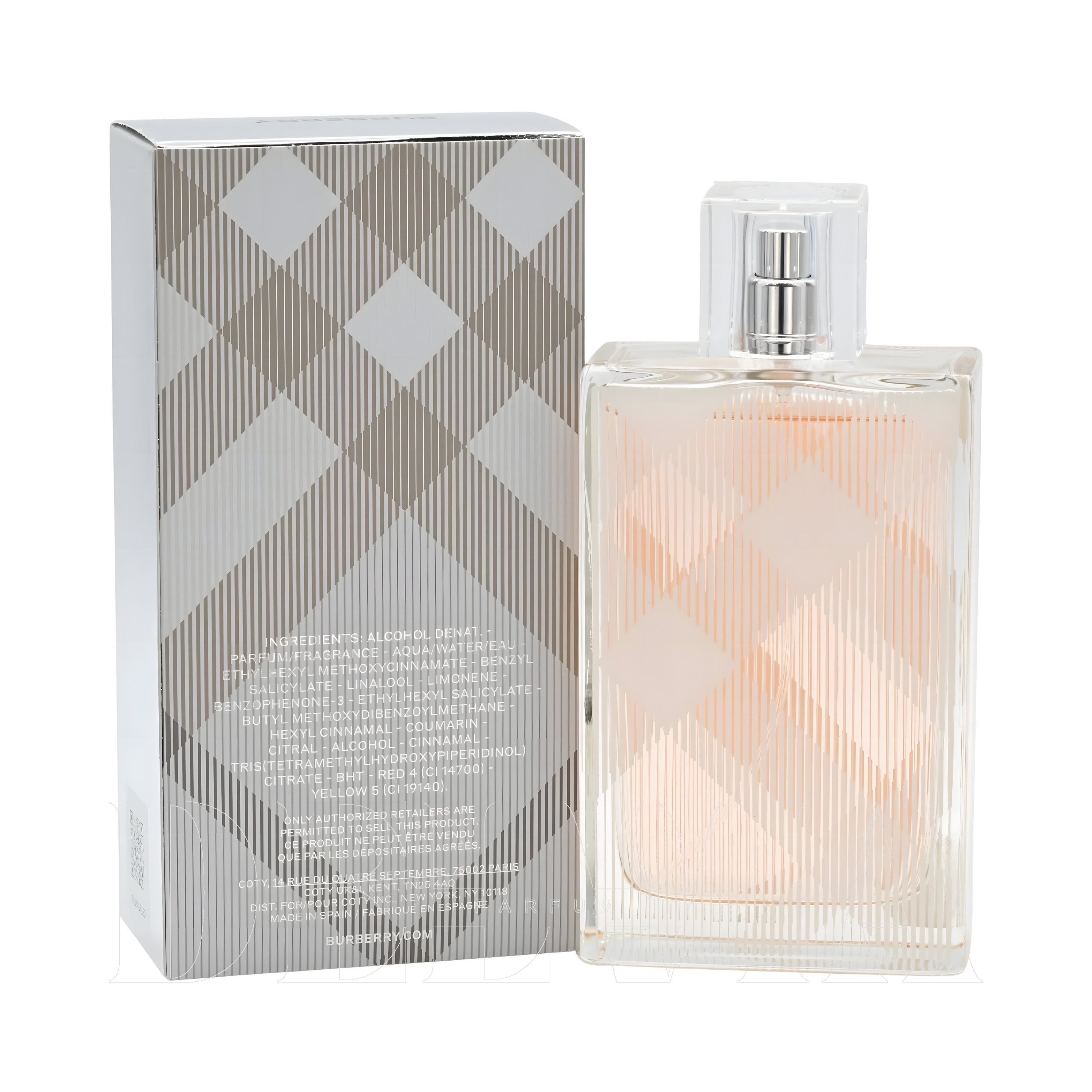 Burberry Brit 2 ml dekant parfüm — kutu ve şişe görseli