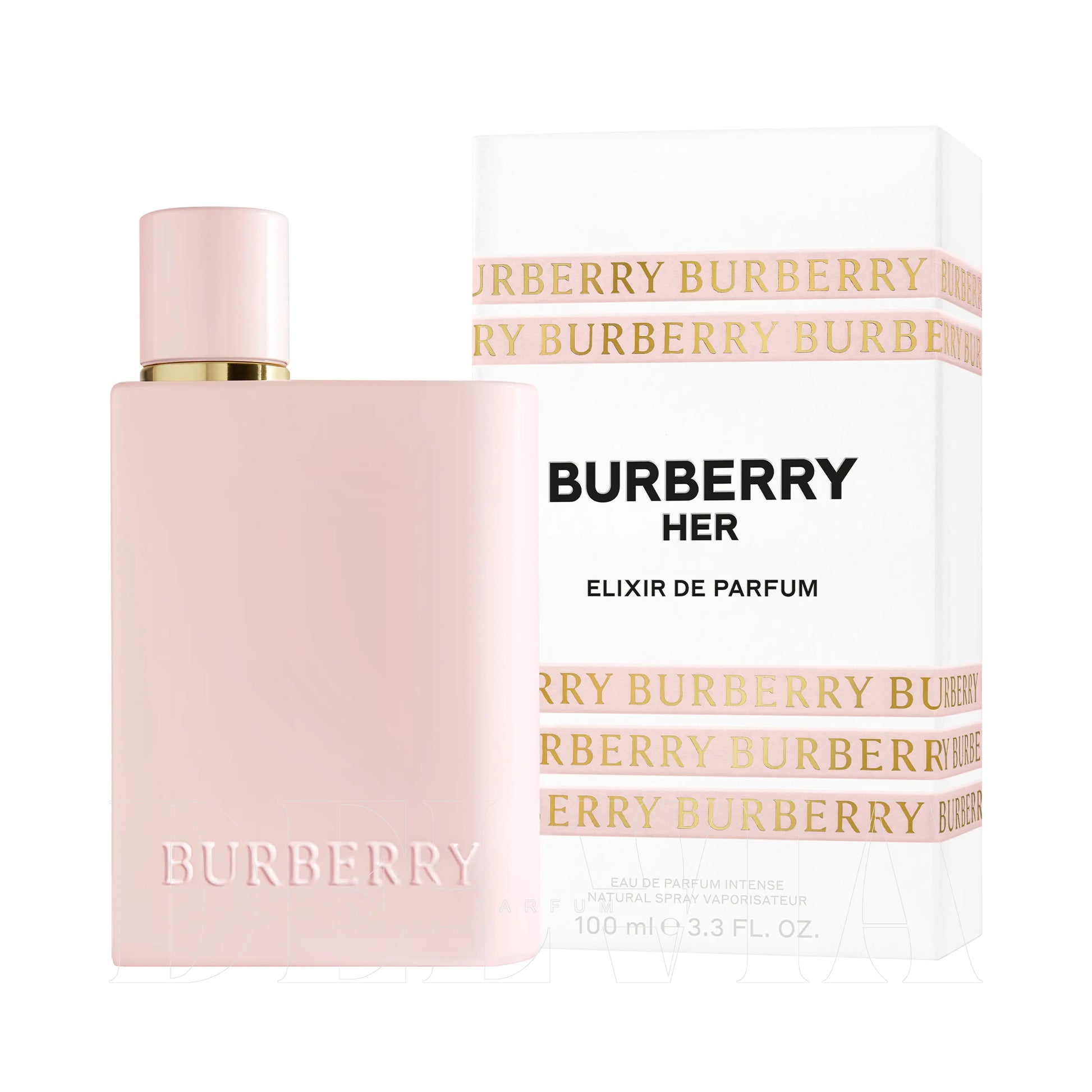 Burberry Her Elixir De Parfum 3 ml dekant parfüm — kutu ve şişe görseli