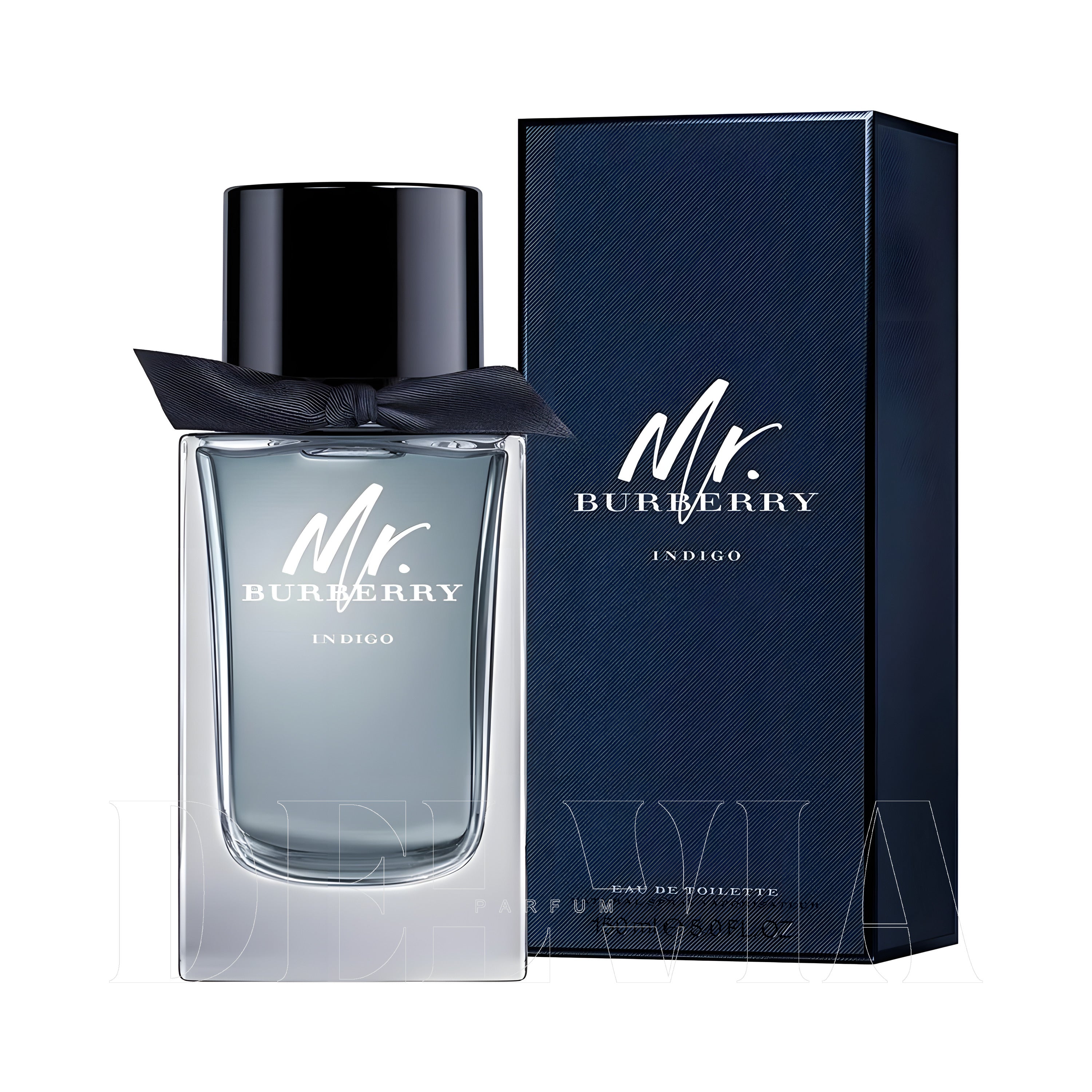 Burberry Mr Burberry Indigo 3 ml dekant parfüm — kutu ve şişe görseli
