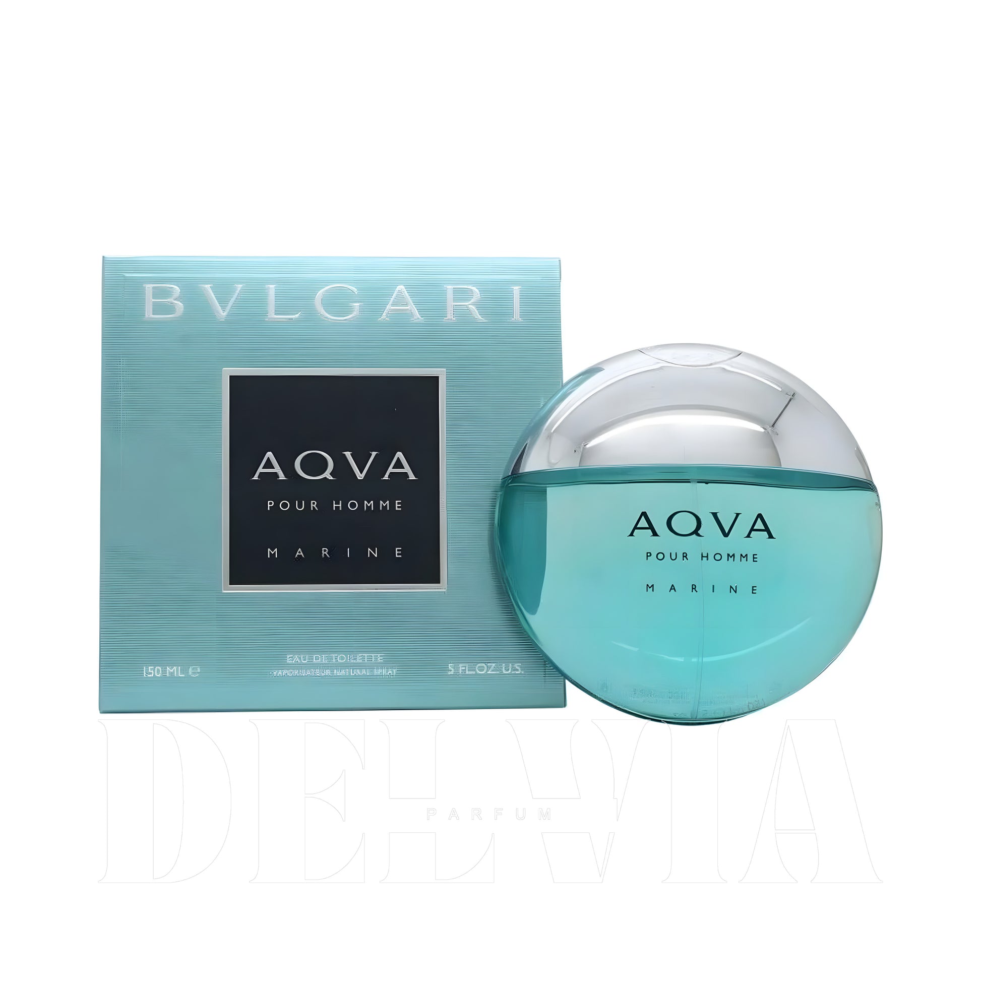Bvlgari Aqva Marine 2 ml dekant parfüm — kutu ve şişe görseli