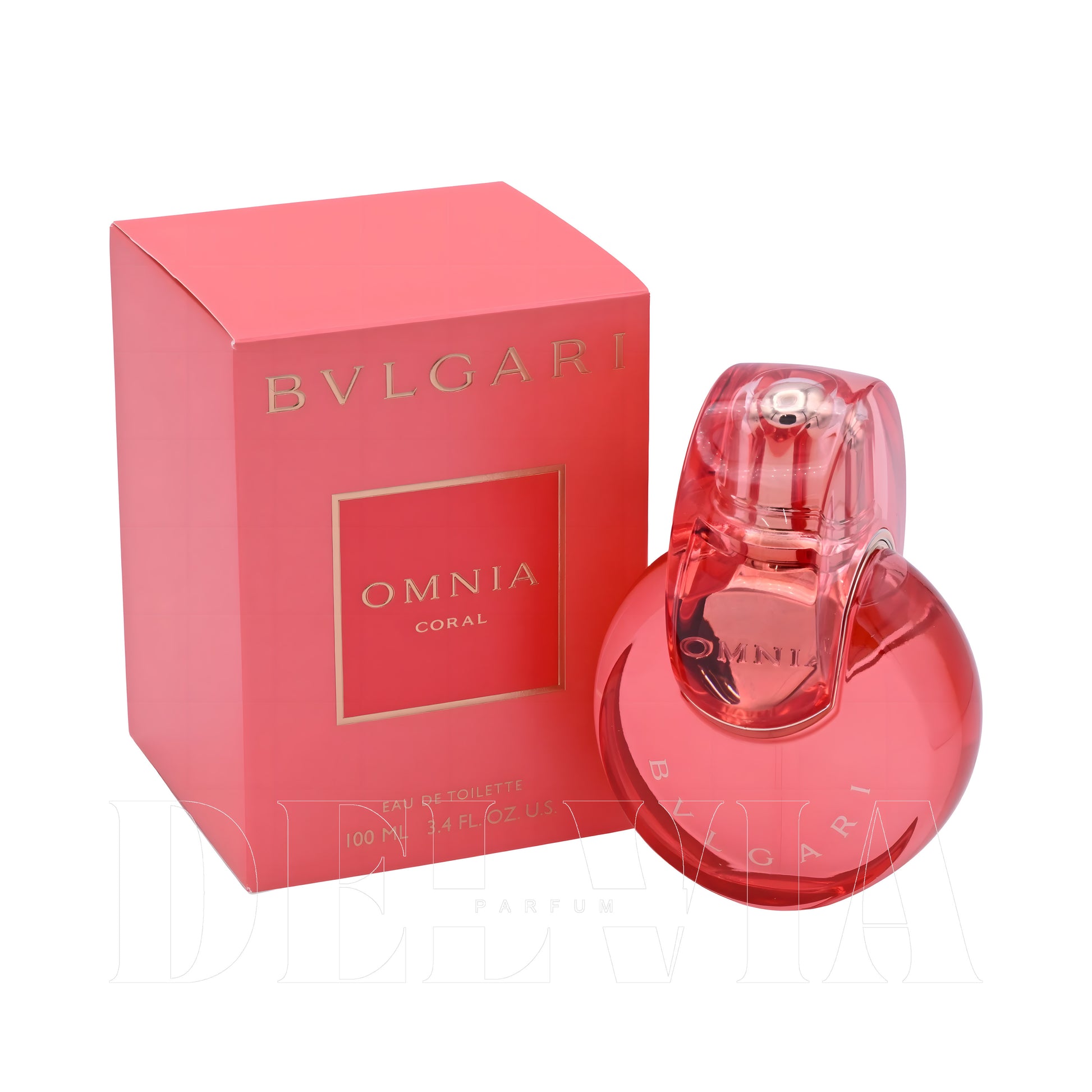 Bvlgari Omnia Coral 15 ml dekant parfüm — kutu ve şişe görseli