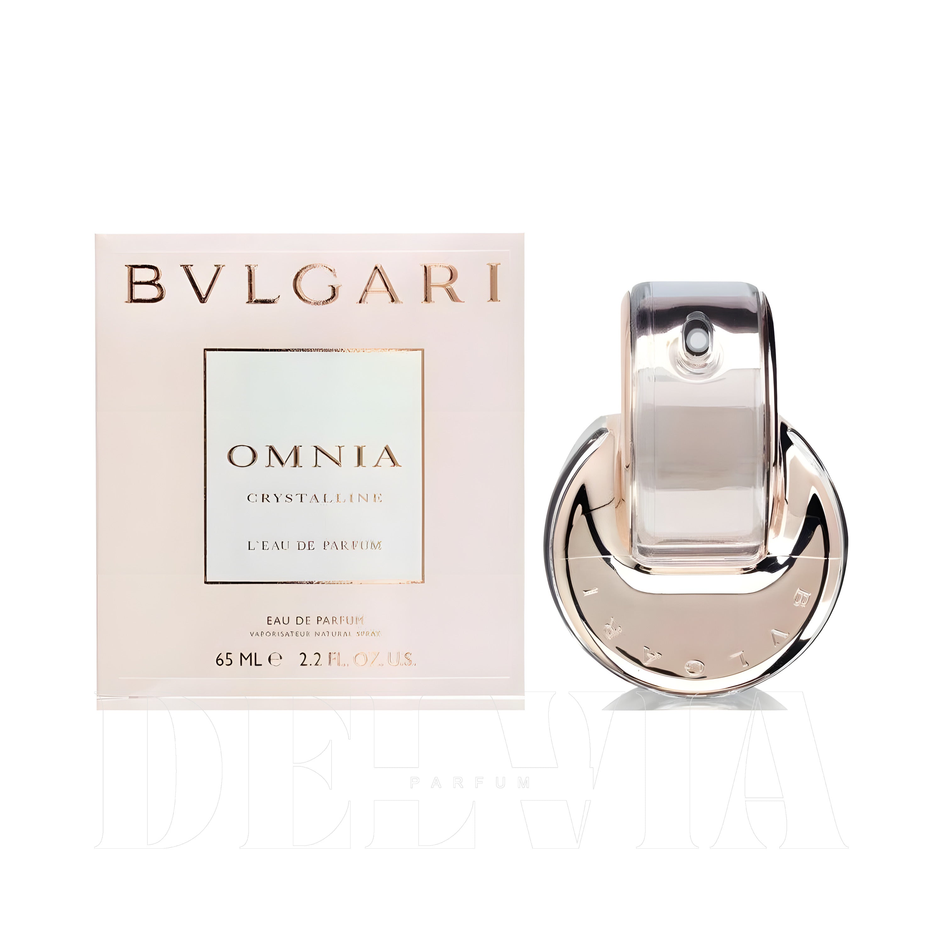 Bvlgari Omnia Crystalline 3 ml dekant parfüm — kutu ve şişe görseli