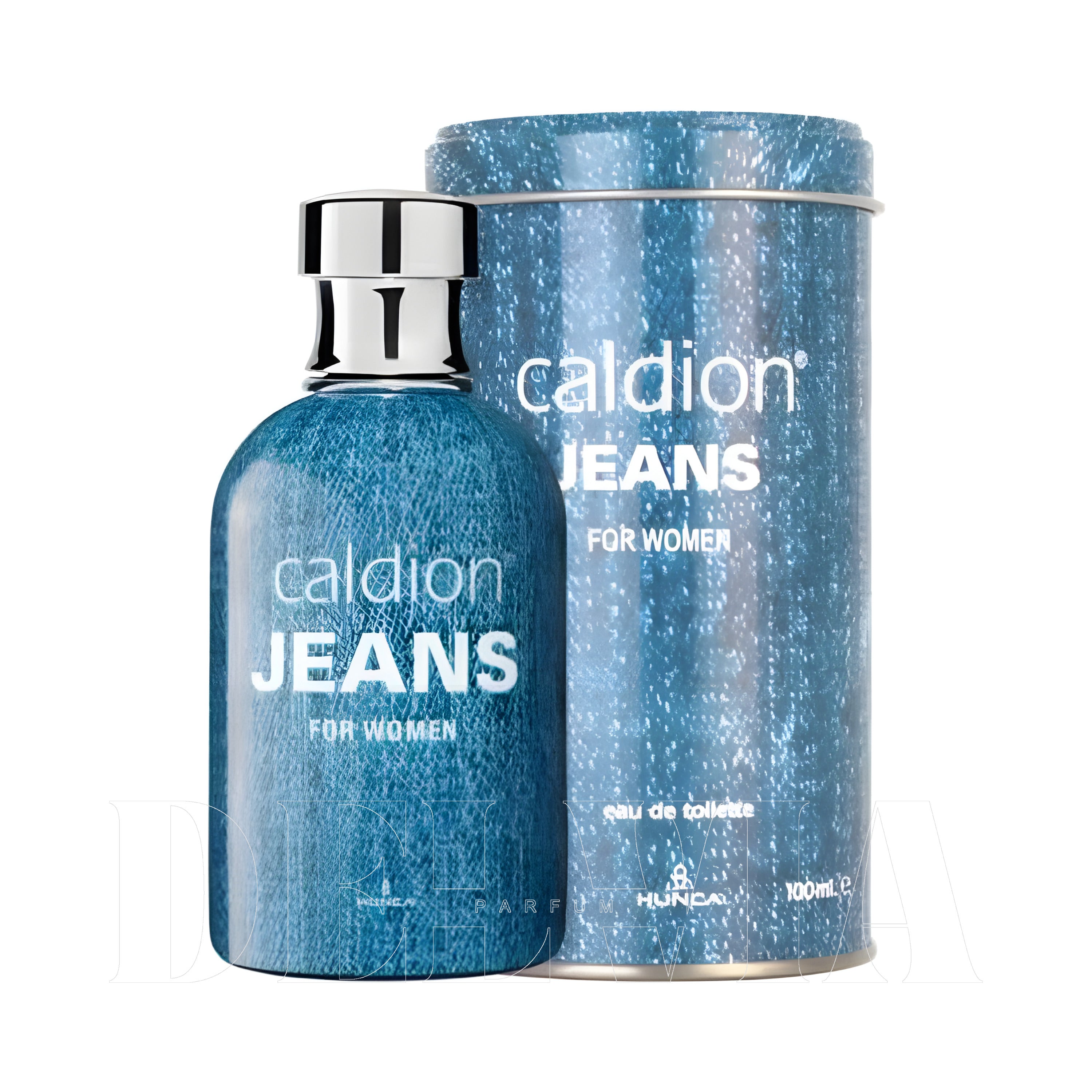 Caldion Jeans For Women 2 ml dekant parfüm — kutu ve şişe görseli