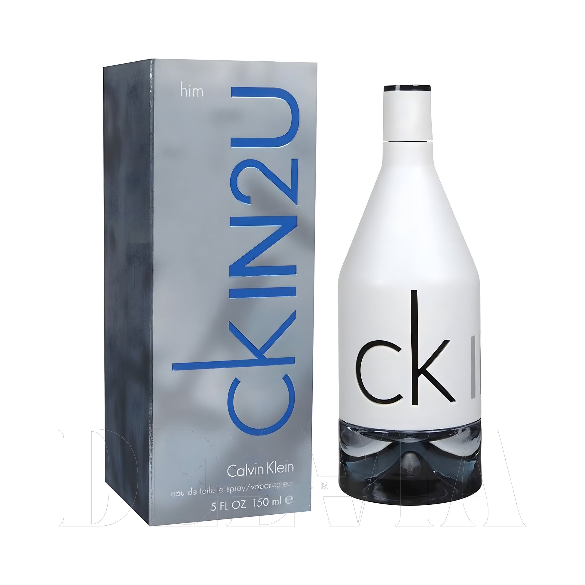 Calvin Klein Ck In2u 10 ml dekant parfüm — kutu ve şişe görseli