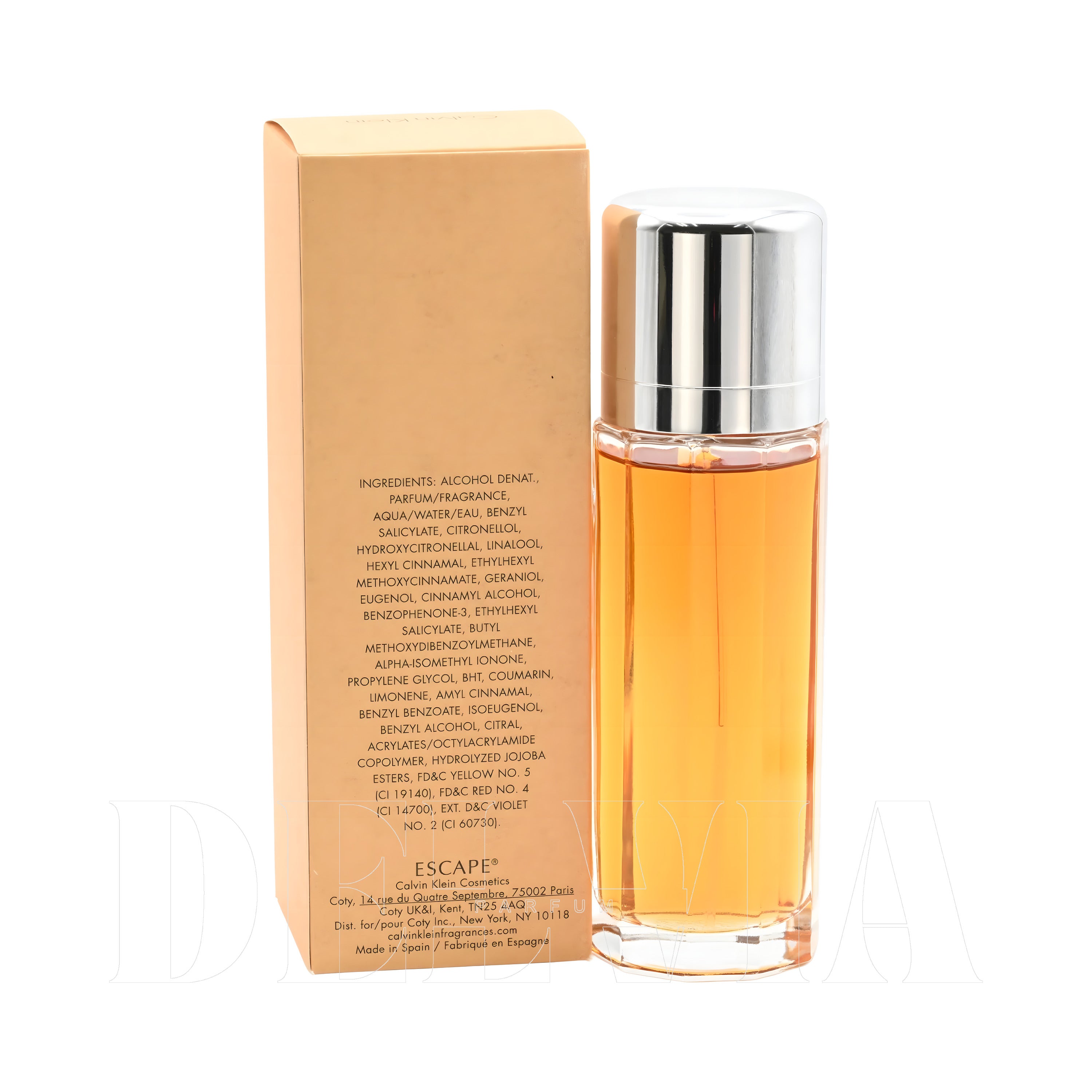 Calvin Klein Escape 2 ml dekant parfüm — kutu ve şişe görseli