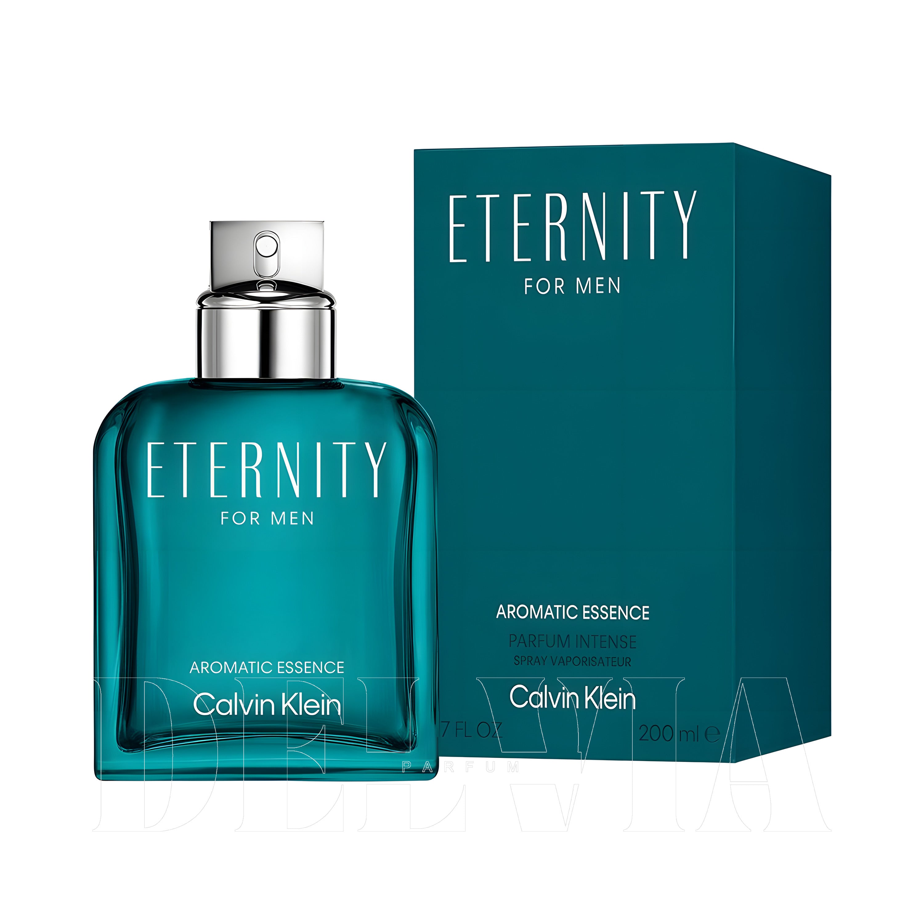 Calvin Klein Eternity Aromatic Essence Intense 15 ml dekant parfüm — kutu ve şişe görseli