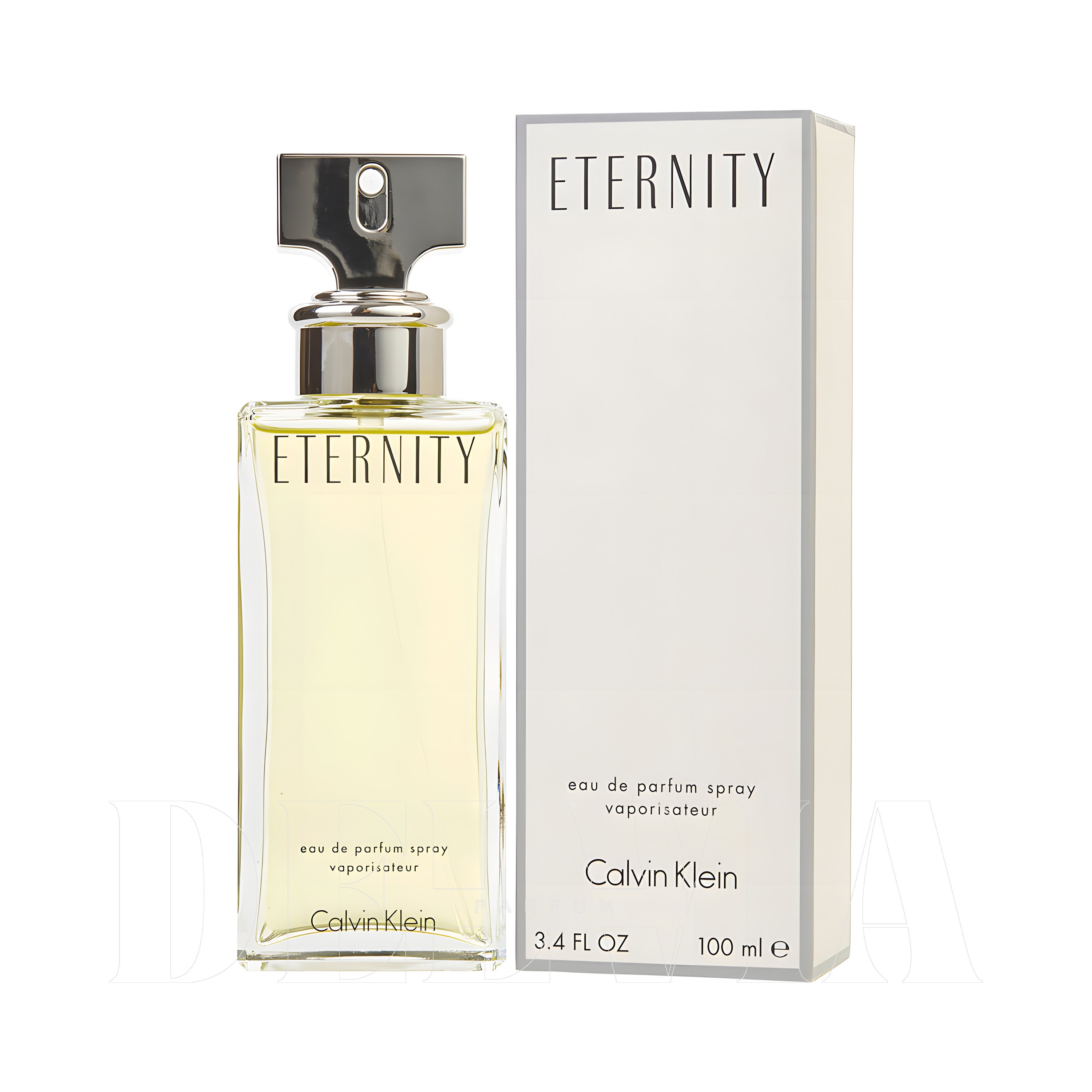 Calvin Klein Eternity 2 ml dekant parfüm — kutu ve şişe görseli